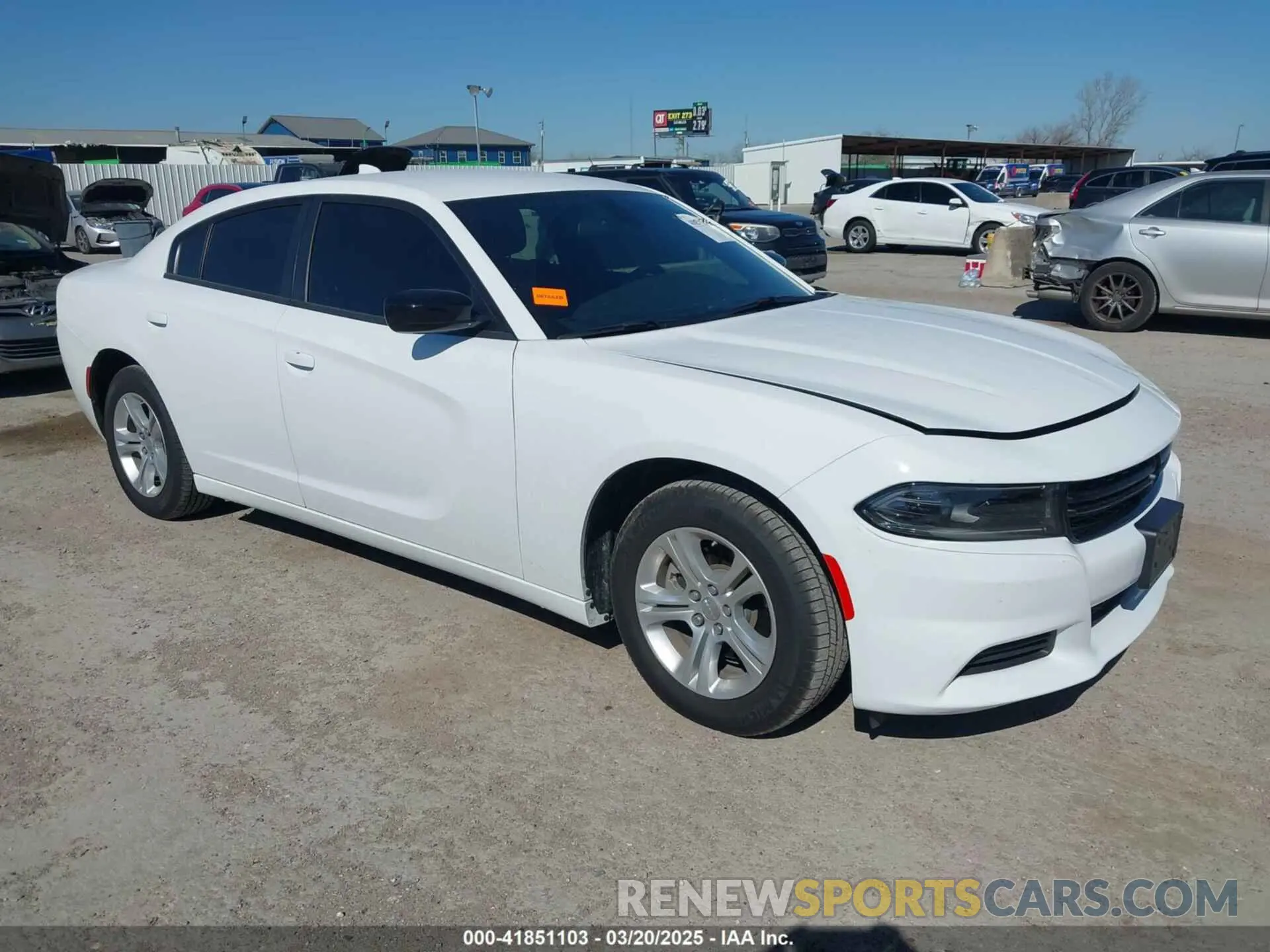 1 Photograph of a damaged car 2C3CDXBG5PH702992 DODGE CHARGER 2023