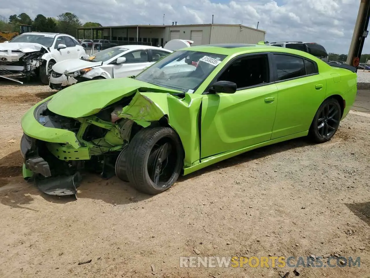 1 Photograph of a damaged car 2C3CDXBG6PH598268 DODGE CHARGER 2023