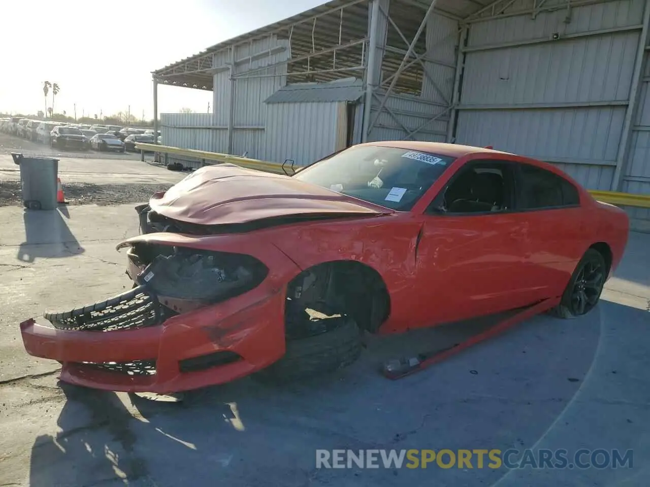 1 Photograph of a damaged car 2C3CDXBG7PH547278 DODGE CHARGER 2023
