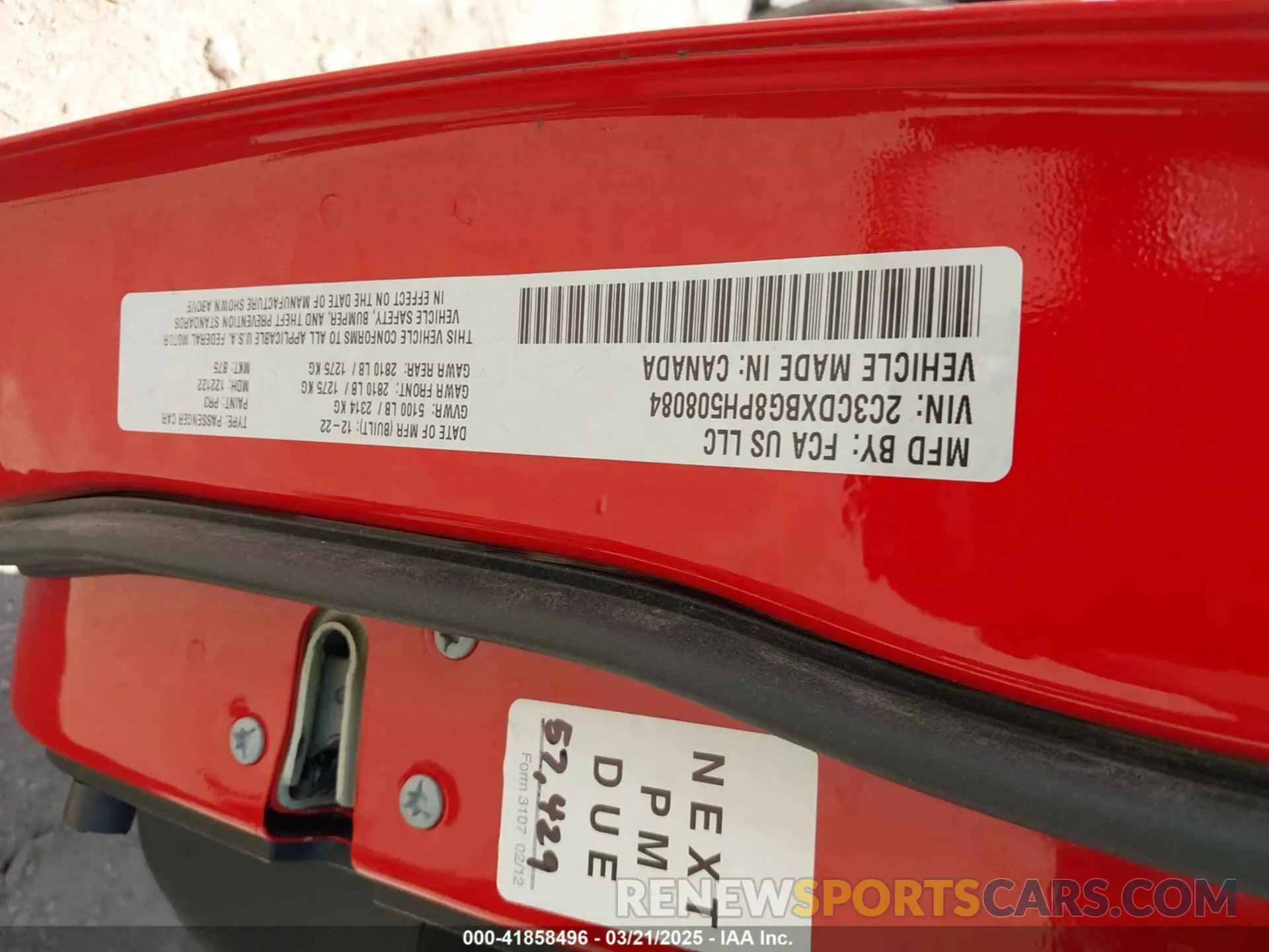 9 Photograph of a damaged car 2C3CDXBG8PH508084 DODGE CHARGER 2023