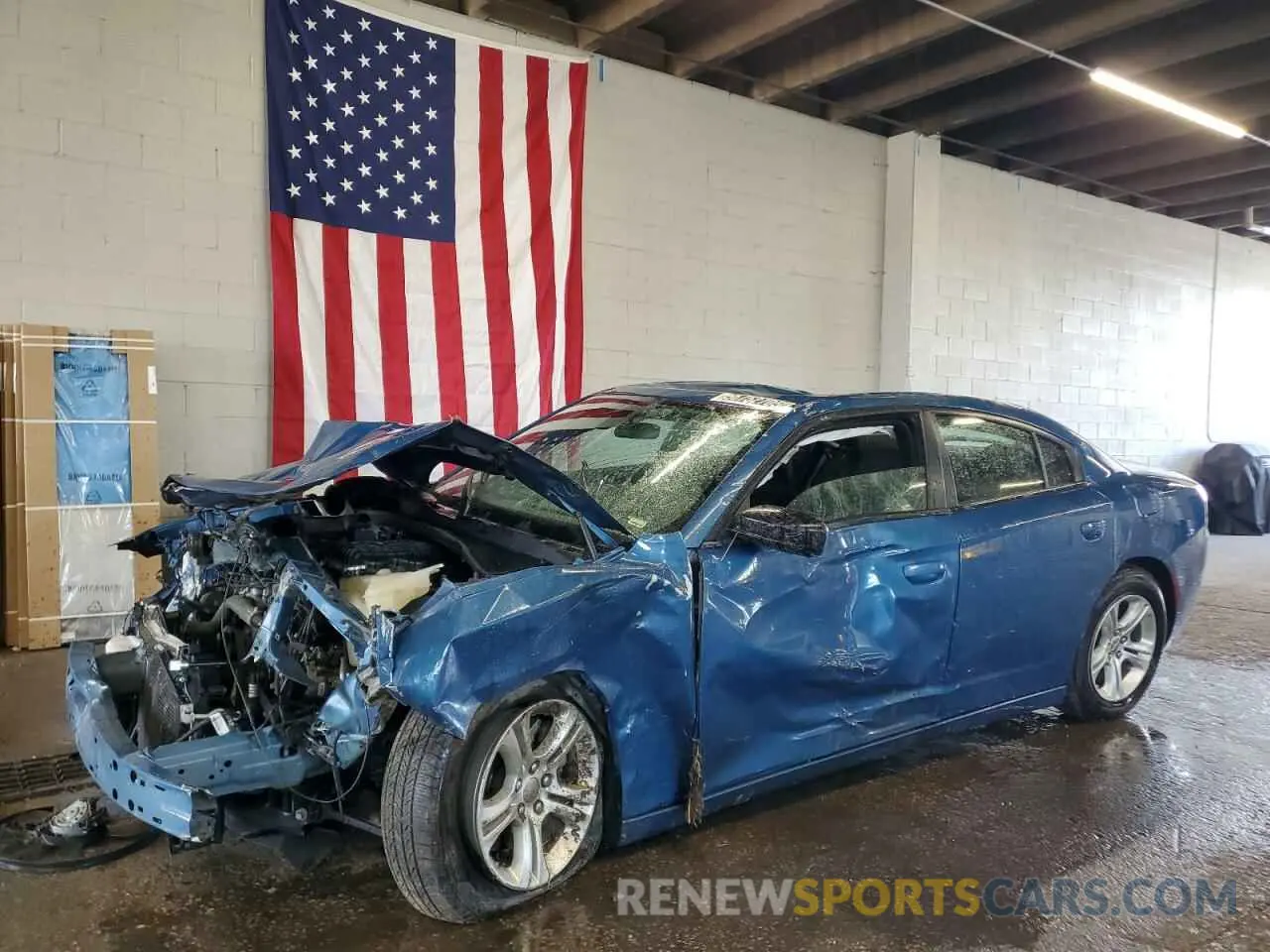 1 Photograph of a damaged car 2C3CDXBG8PH556541 DODGE CHARGER 2023