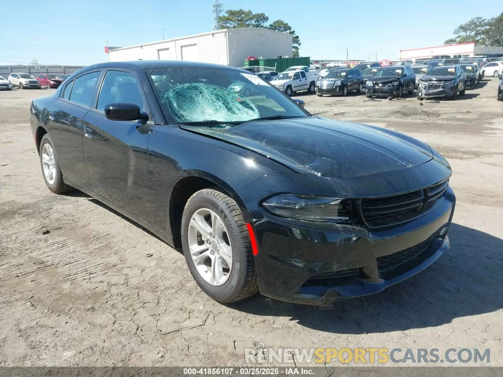 1 Photograph of a damaged car 2C3CDXBG8PH607746 DODGE CHARGER 2023