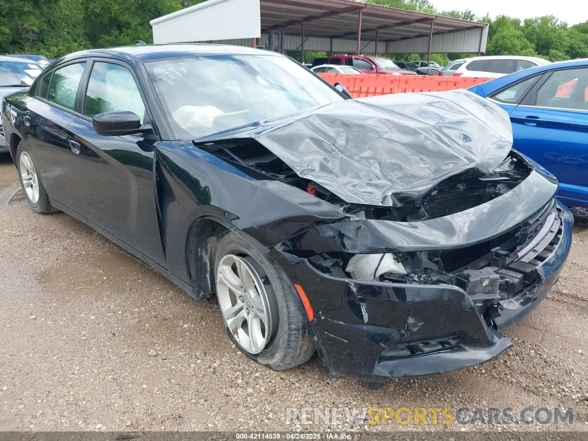 1 Photograph of a damaged car 2C3CDXBG9PH563787 DODGE CHARGER 2023