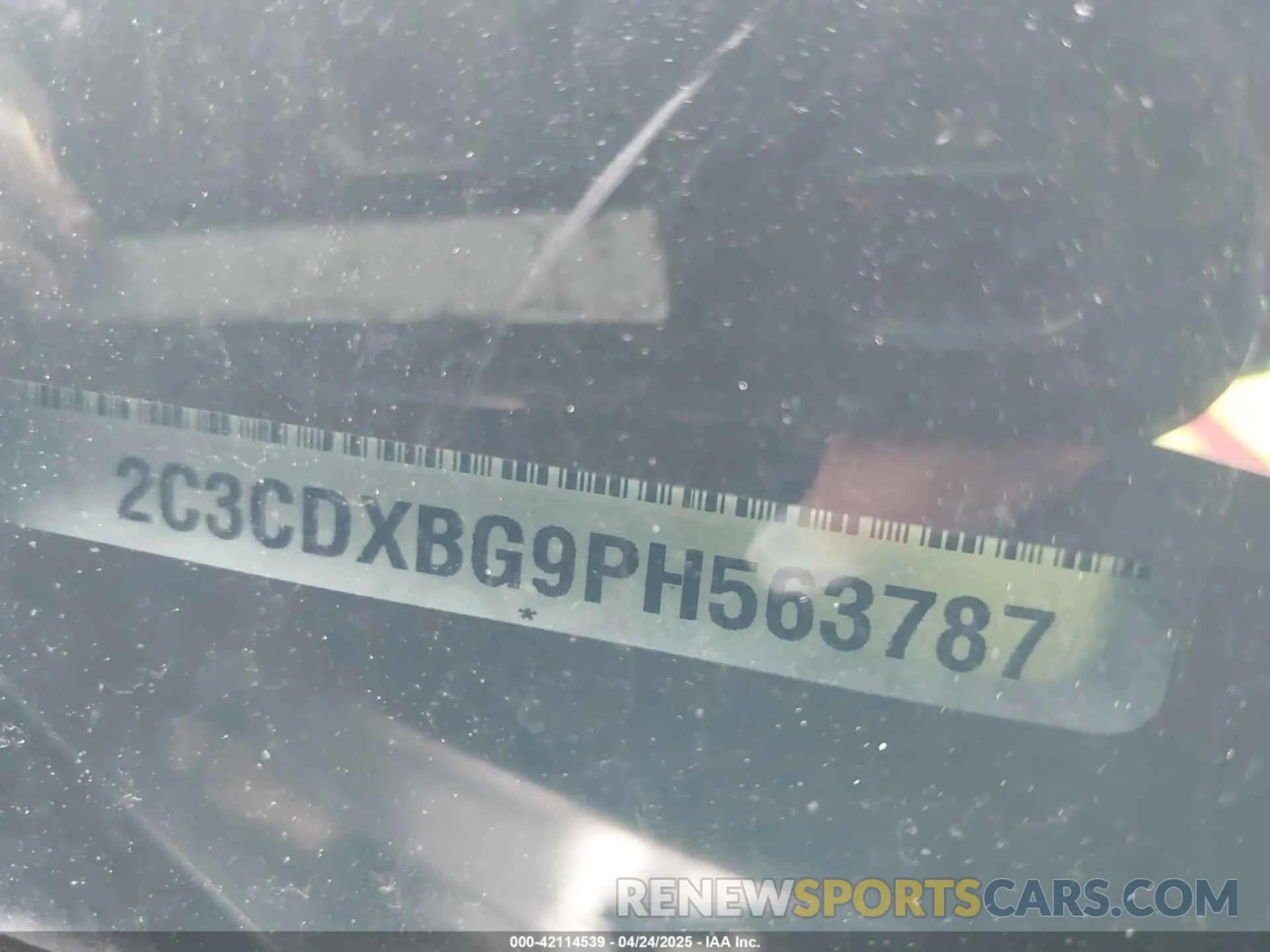 9 Photograph of a damaged car 2C3CDXBG9PH563787 DODGE CHARGER 2023