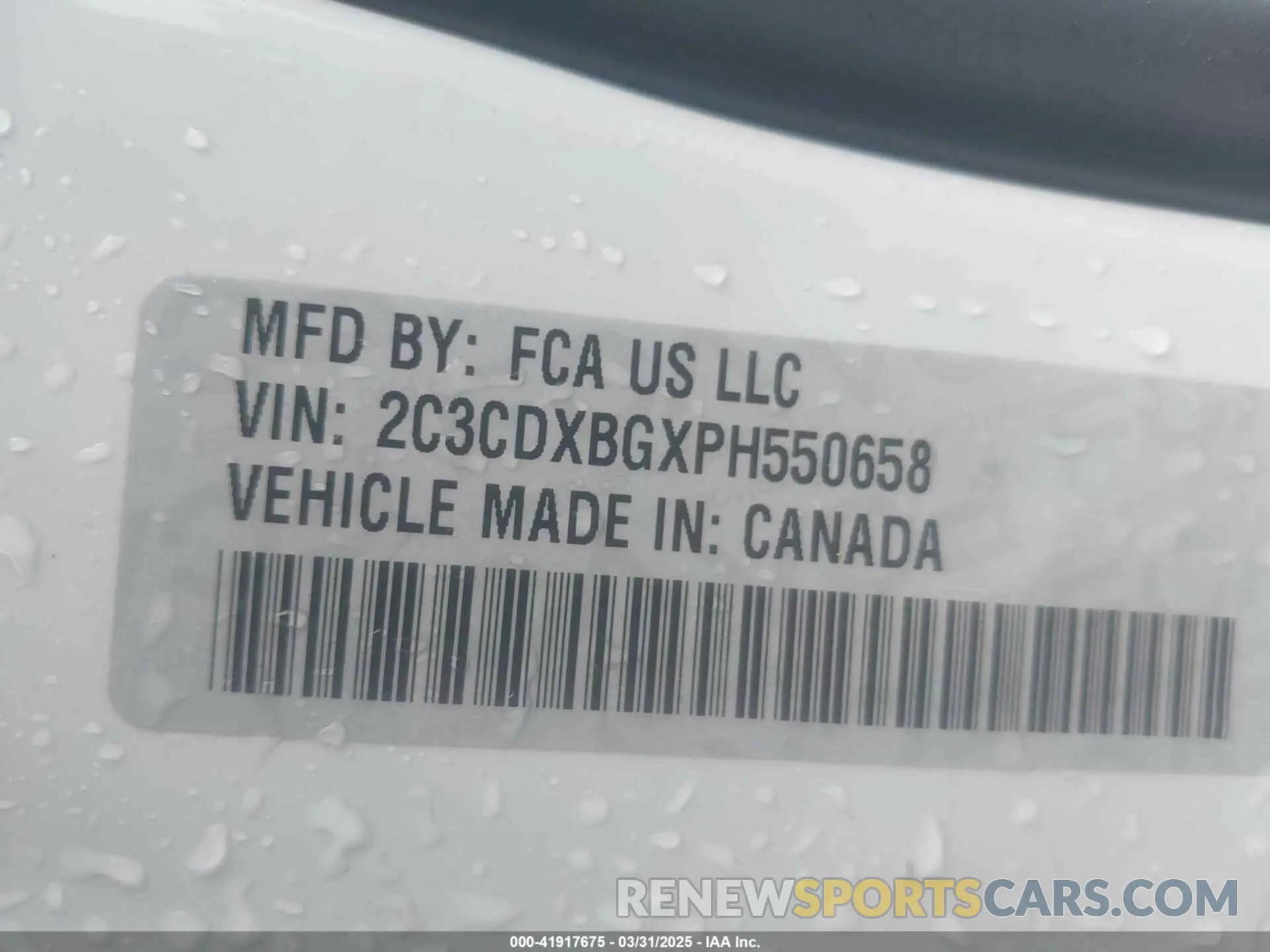 9 Photograph of a damaged car 2C3CDXBGXPH550658 DODGE CHARGER 2023