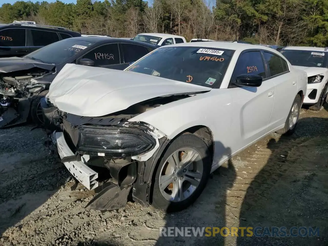 1 Photograph of a damaged car 2C3CDXBGXPH674560 DODGE CHARGER 2023