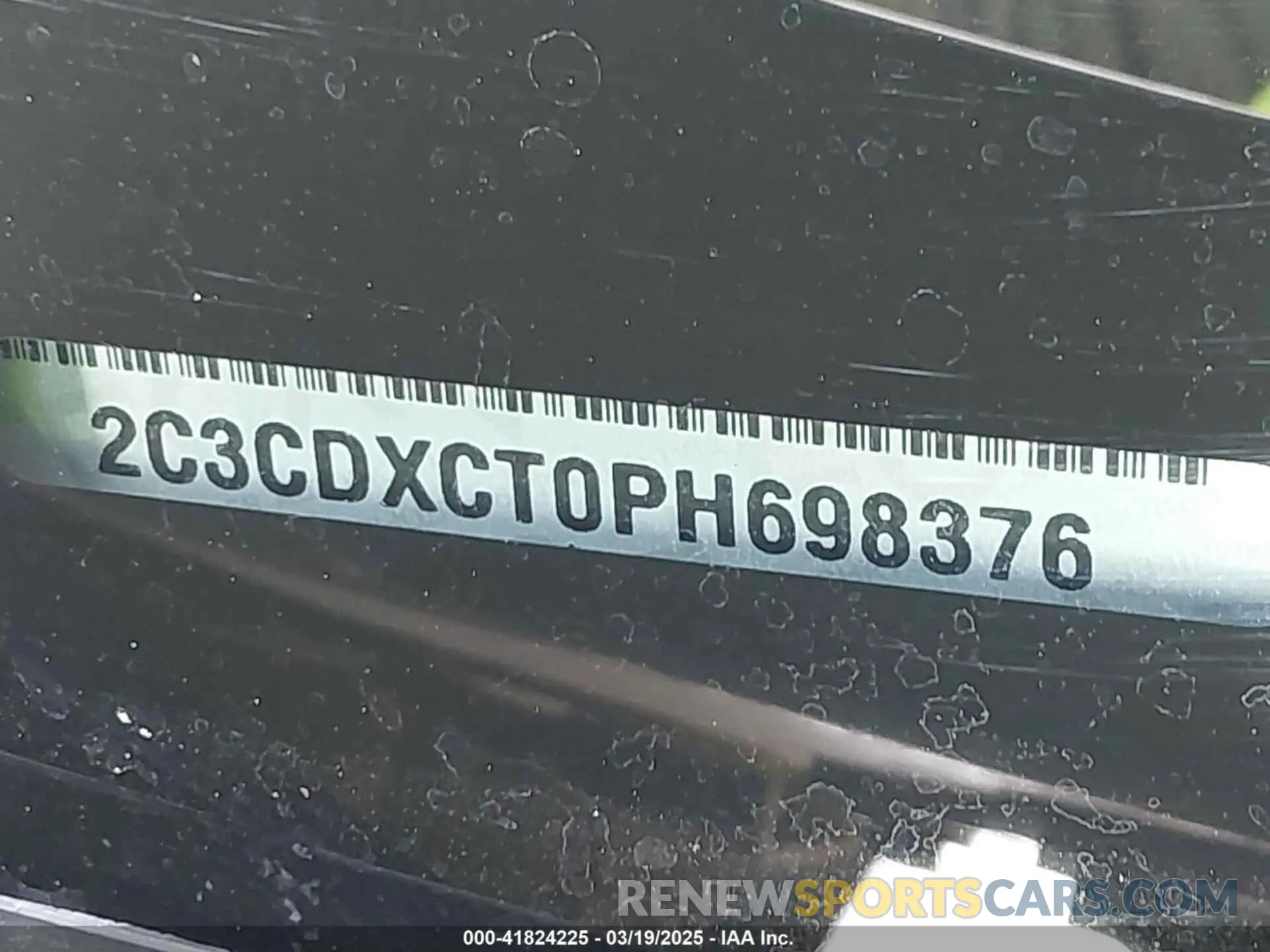 9 Photograph of a damaged car 2C3CDXCT0PH698376 DODGE CHARGER 2023