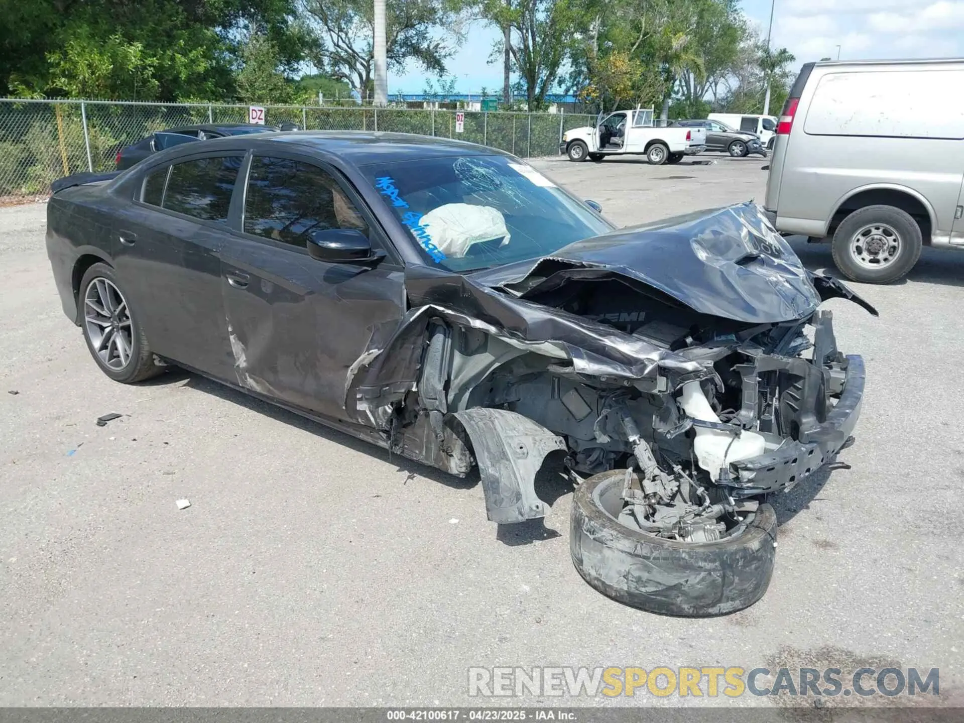 1 Photograph of a damaged car 2C3CDXCT1PH555663 DODGE CHARGER 2023