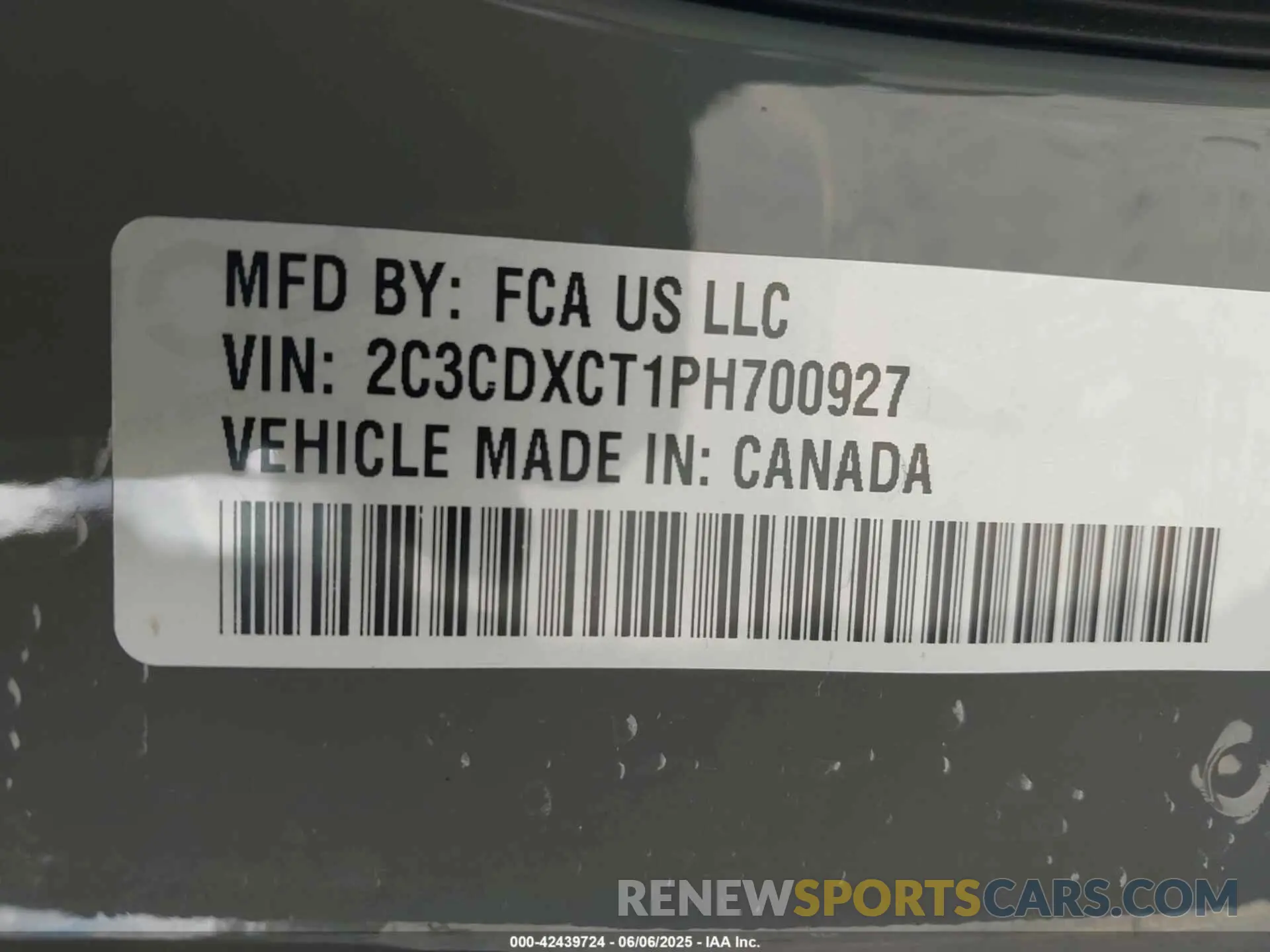 9 Photograph of a damaged car 2C3CDXCT1PH700927 DODGE CHARGER 2023