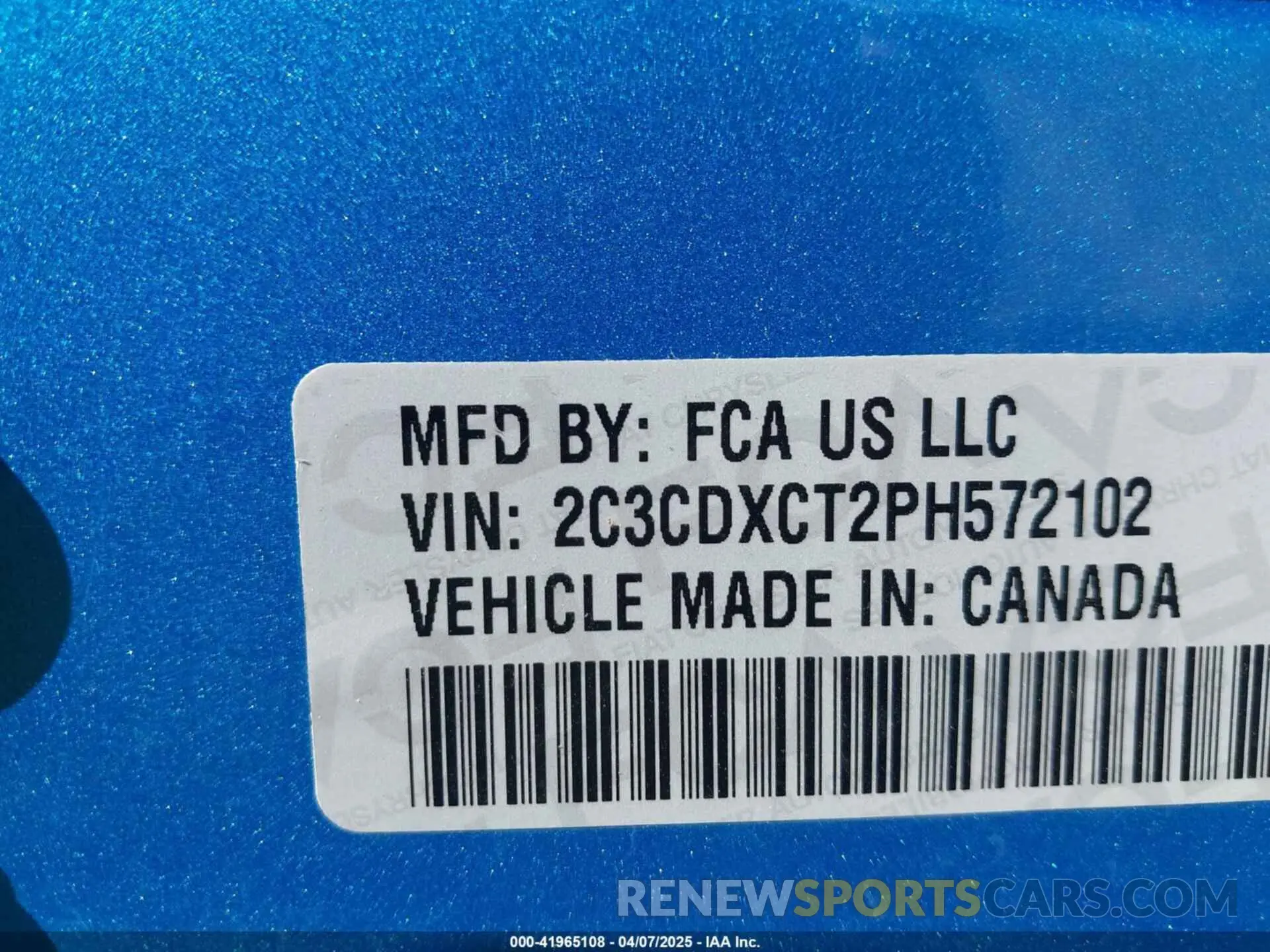 9 Photograph of a damaged car 2C3CDXCT2PH572102 DODGE CHARGER 2023