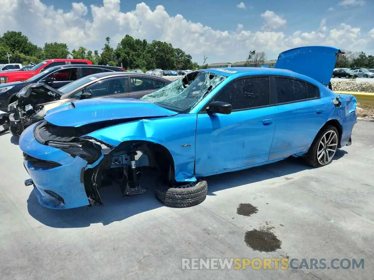 1 Photograph of a damaged car 2C3CDXCT2PH603607 DODGE CHARGER 2023