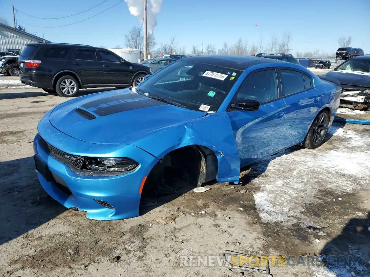 1 Photograph of a damaged car 2C3CDXCT4PH631649 DODGE CHARGER 2023