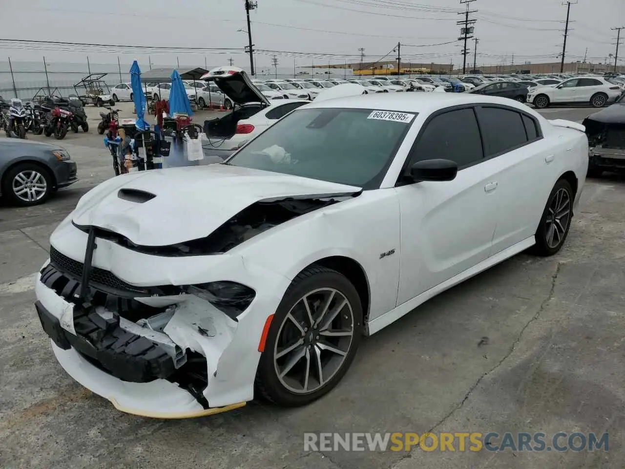 1 Photograph of a damaged car 2C3CDXCT7PH515846 DODGE CHARGER 2023