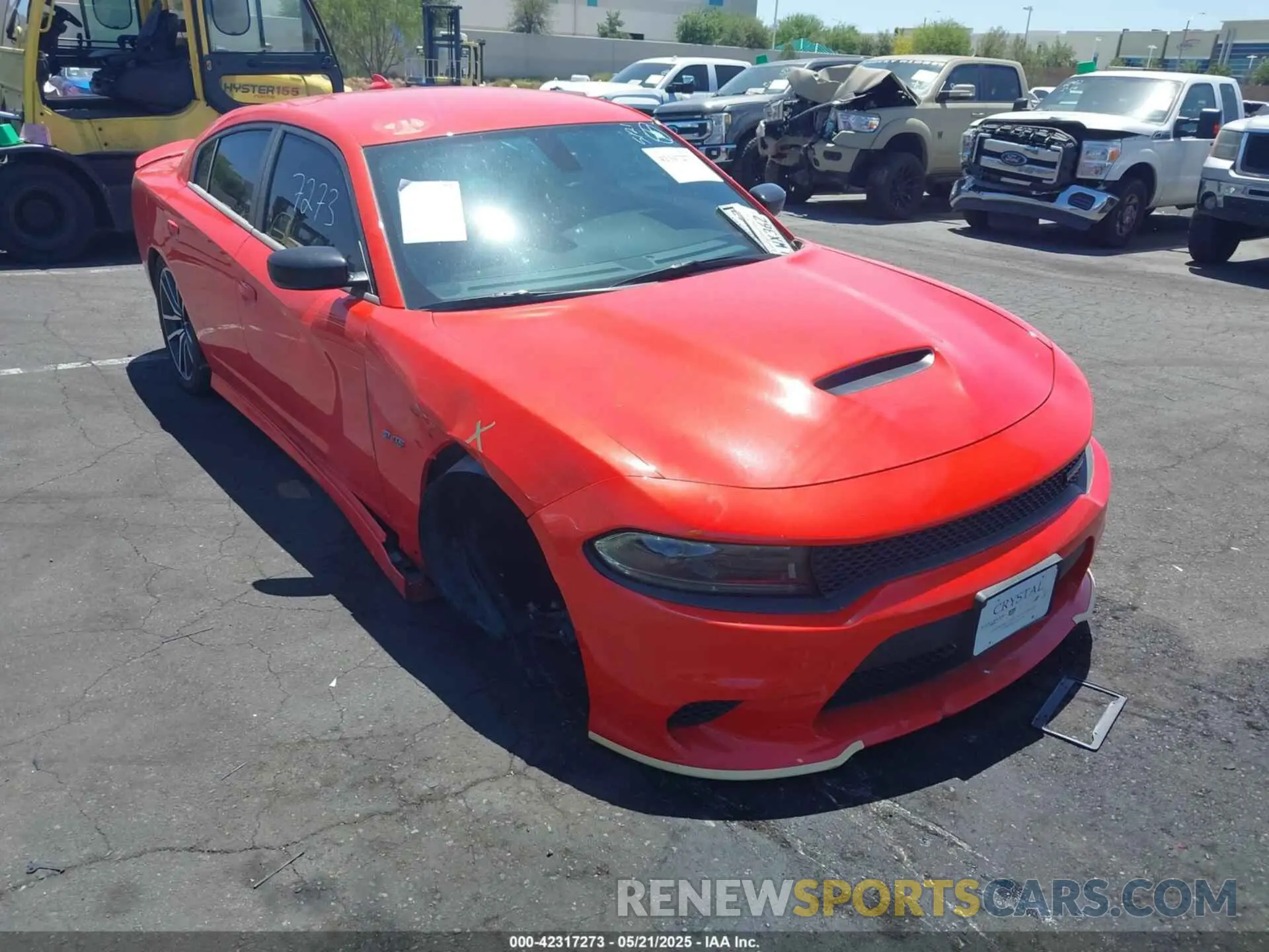 1 Photograph of a damaged car 2C3CDXCT7PH707848 DODGE CHARGER 2023