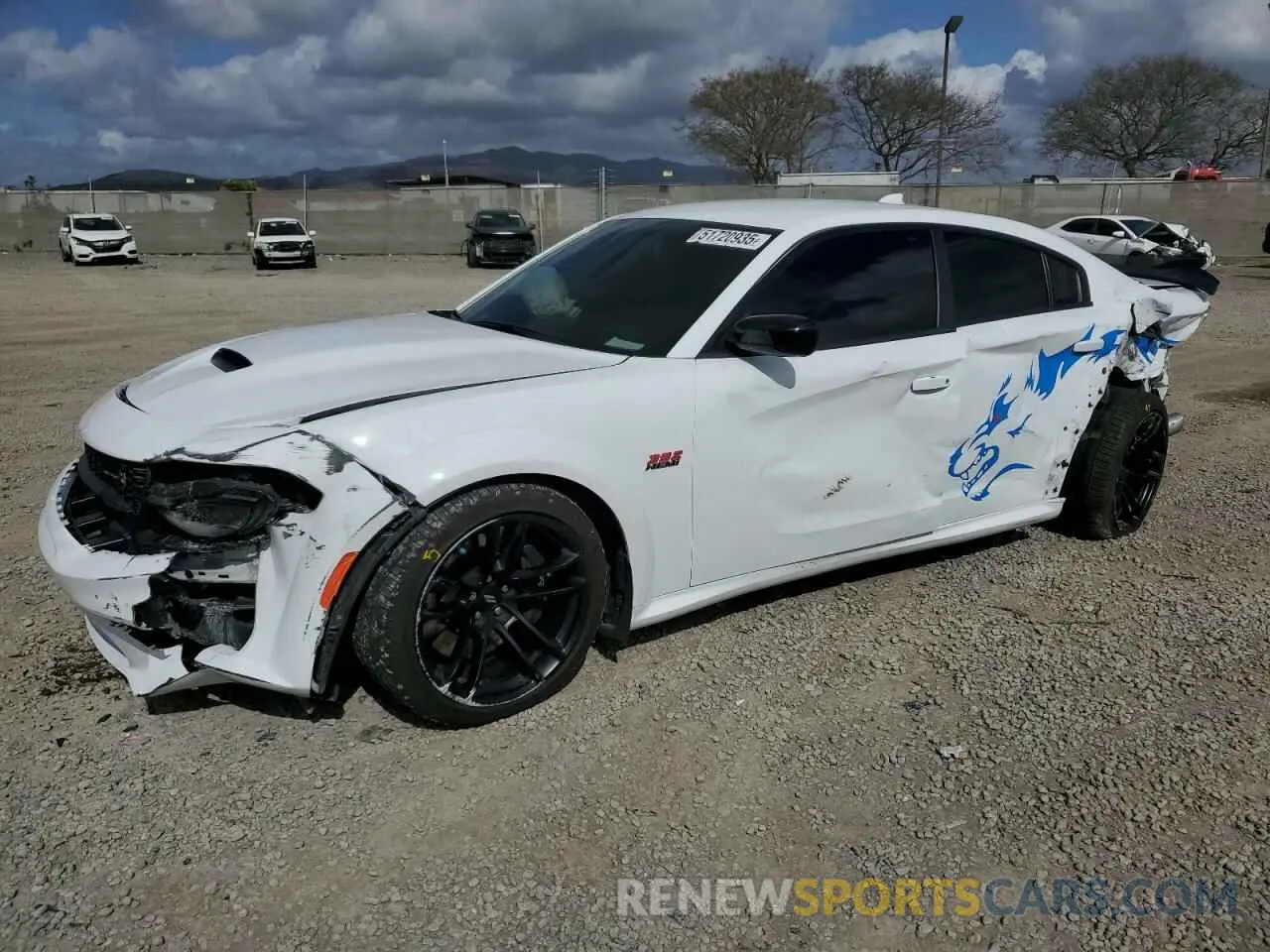 1 Photograph of a damaged car 2C3CDXGJ0PH556845 DODGE CHARGER 2023