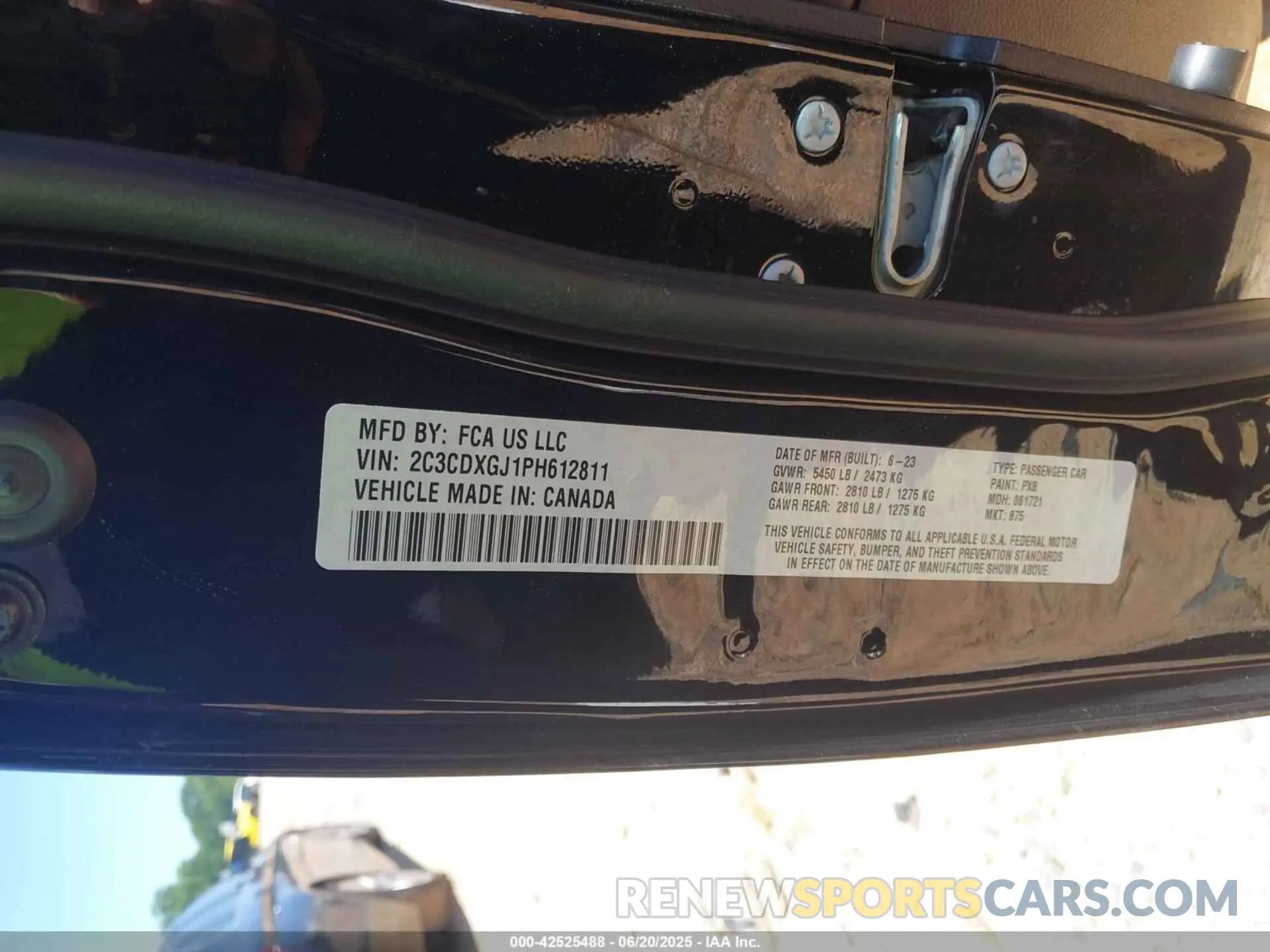 9 Photograph of a damaged car 2C3CDXGJ1PH612811 DODGE CHARGER 2023