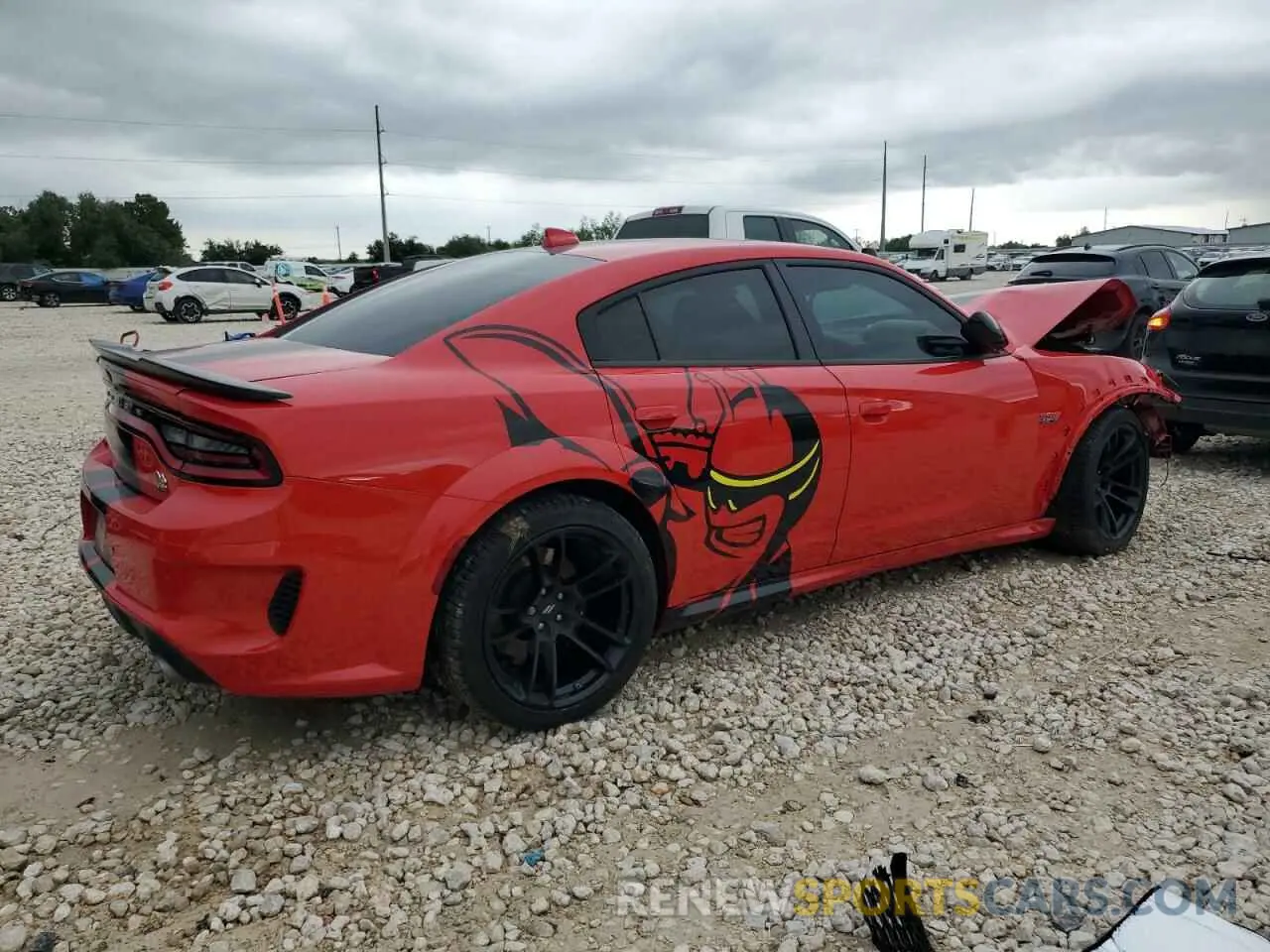 3 Photograph of a damaged car 2C3CDXGJ2PH687128 DODGE CHARGER 2023