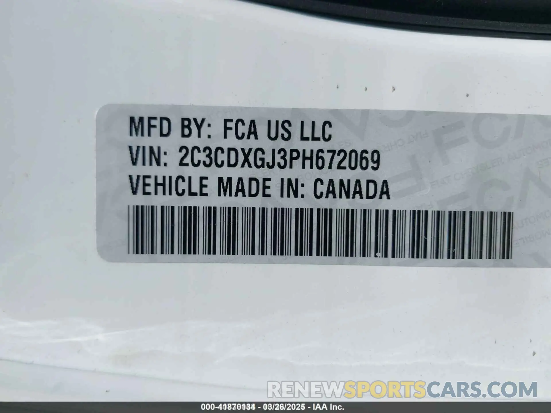 9 Photograph of a damaged car 2C3CDXGJ3PH672069 DODGE CHARGER 2023