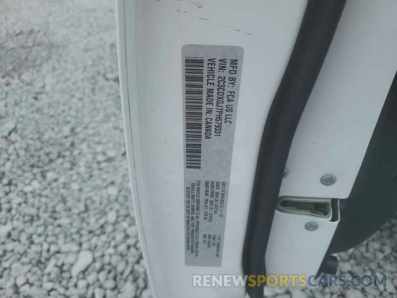 12 Photograph of a damaged car 2C3CDXGJ7PH579331 DODGE CHARGER 2023