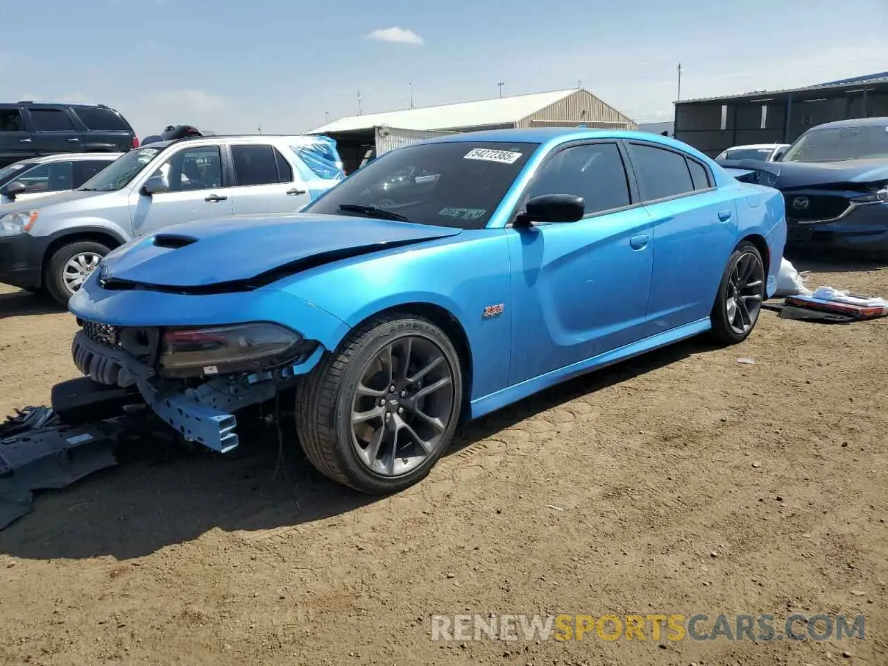 1 Photograph of a damaged car 2C3CDXGJ8PH583680 DODGE CHARGER 2023