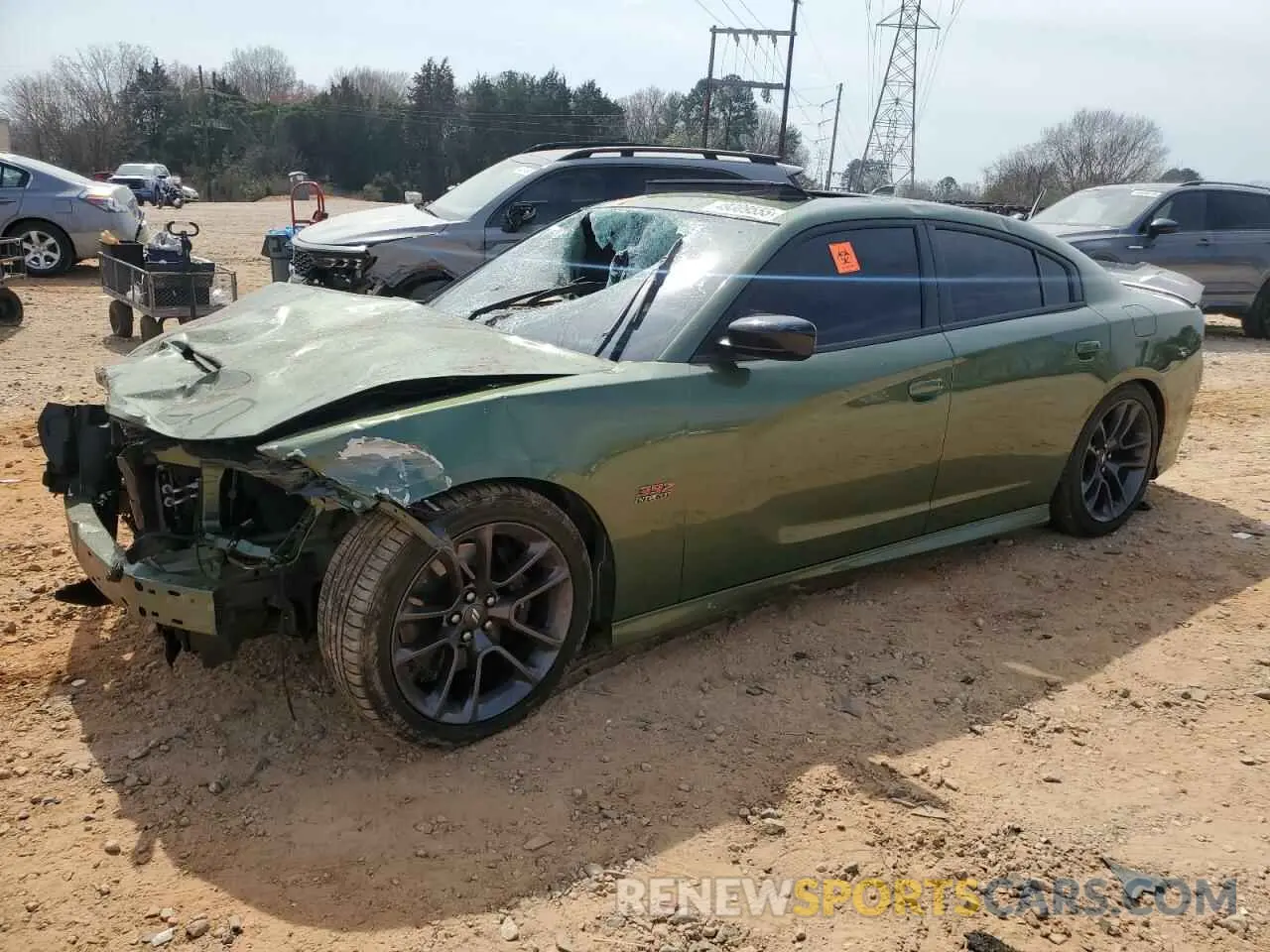 1 Photograph of a damaged car 2C3CDXGJ9PH616363 DODGE CHARGER 2023