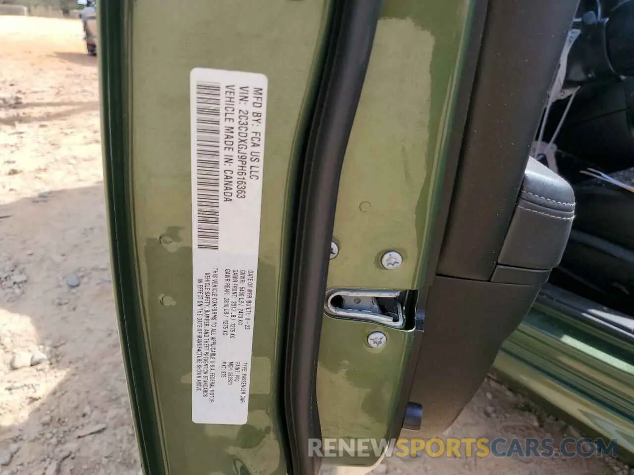 13 Photograph of a damaged car 2C3CDXGJ9PH616363 DODGE CHARGER 2023