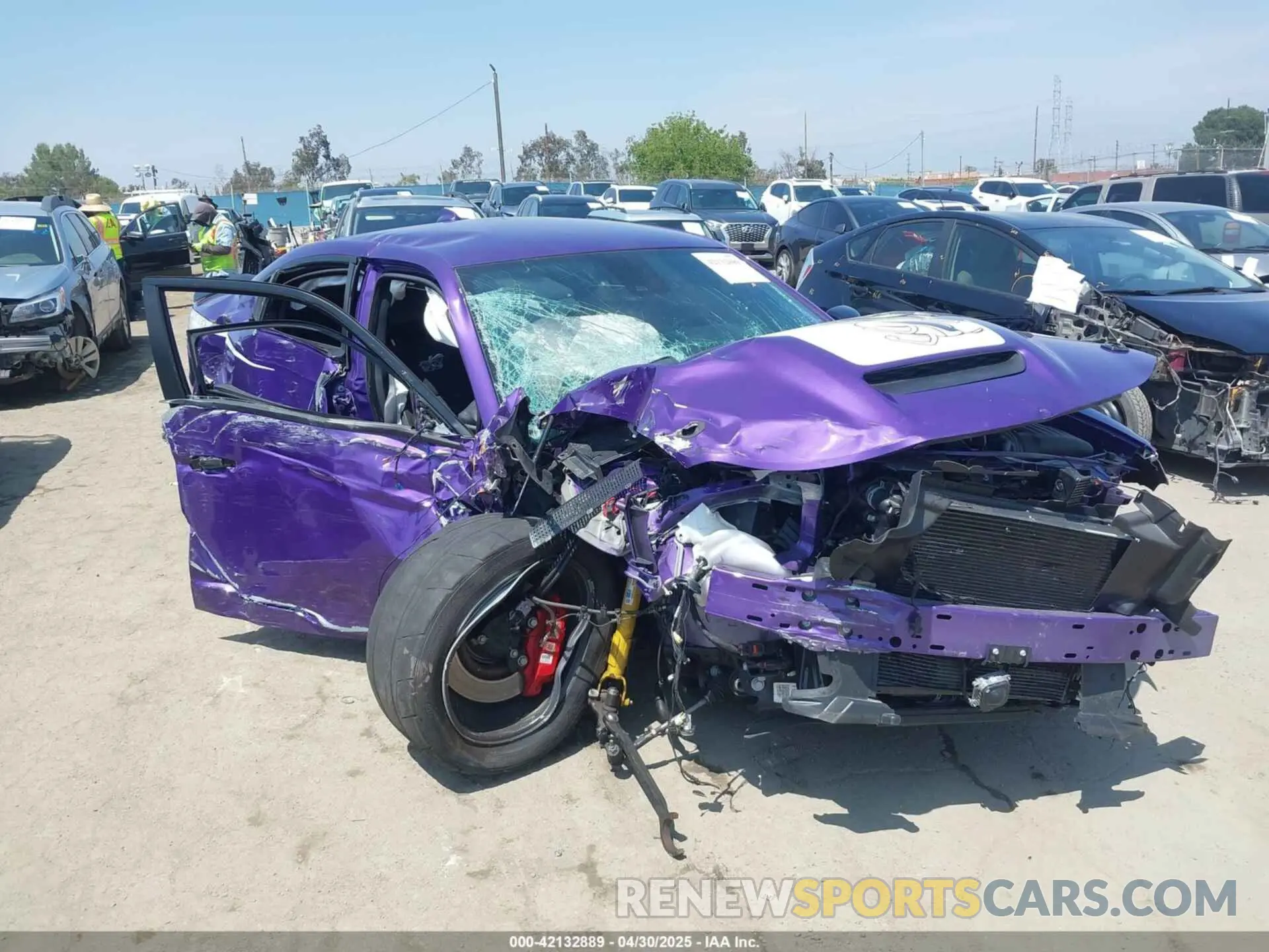 1 Photograph of a damaged car 2C3CDXGJ9PH649105 DODGE CHARGER 2023