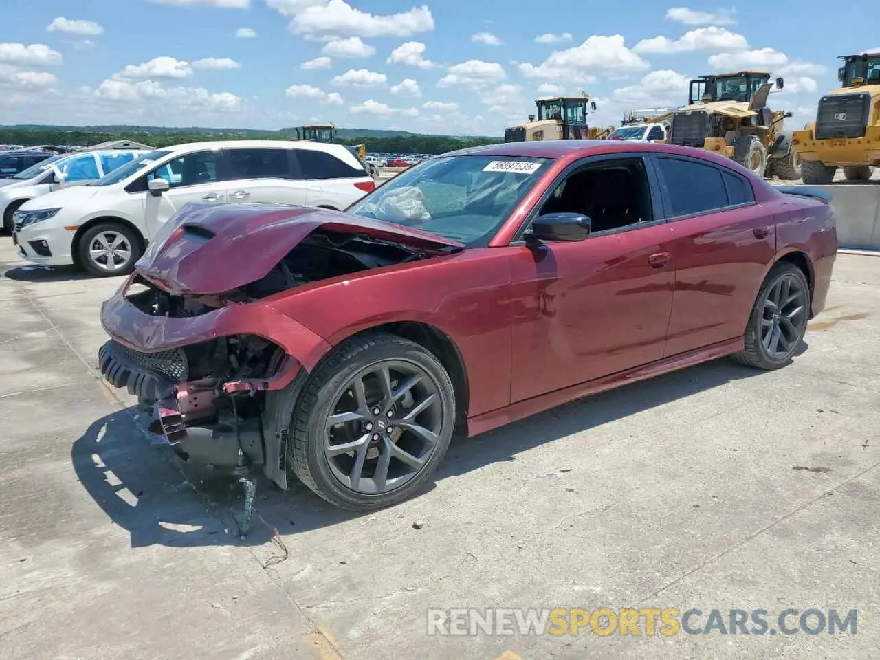 1 Photograph of a damaged car 2C3CDXHG0PH683064 DODGE CHARGER 2023
