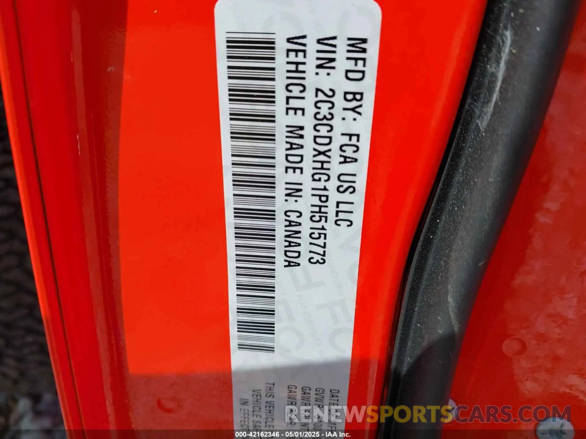 9 Photograph of a damaged car 2C3CDXHG1PH515773 DODGE CHARGER 2023