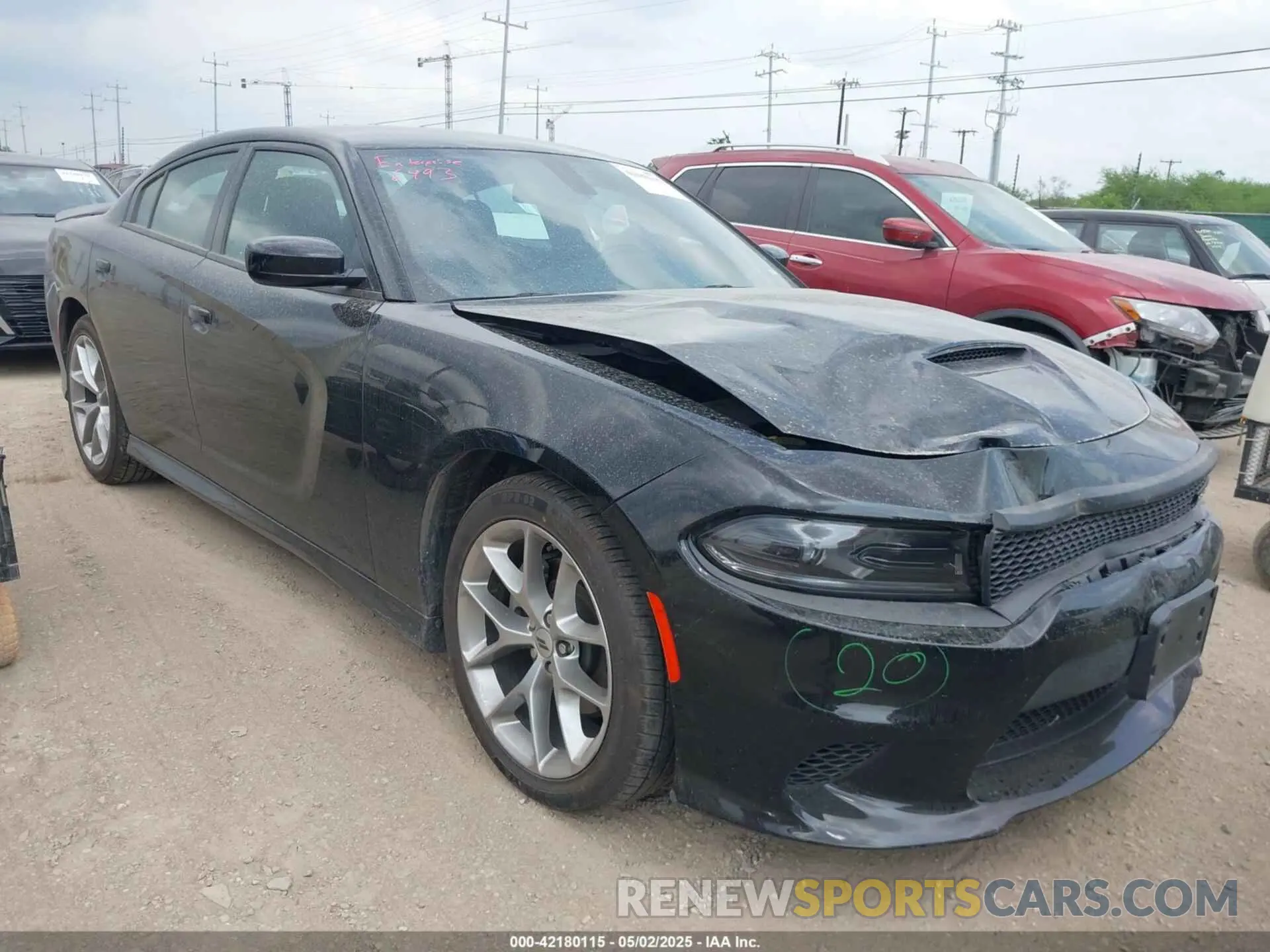 1 Photograph of a damaged car 2C3CDXHG1PH566237 DODGE CHARGER 2023