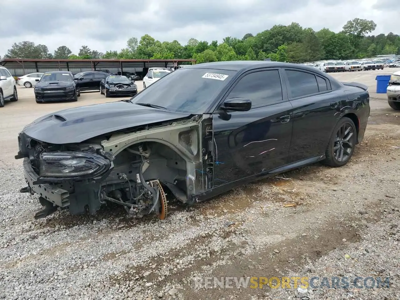 1 Photograph of a damaged car 2C3CDXHG3PH516083 DODGE CHARGER 2023