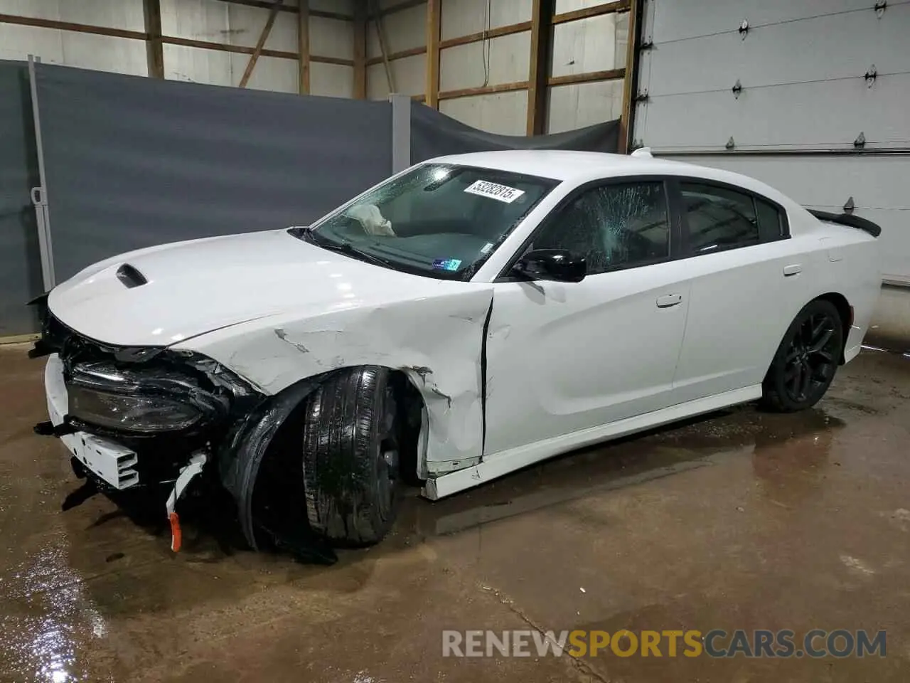 1 Photograph of a damaged car 2C3CDXHG3PH607144 DODGE CHARGER 2023