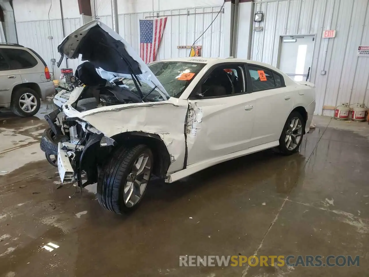 1 Photograph of a damaged car 2C3CDXHG4PH615432 DODGE CHARGER 2023
