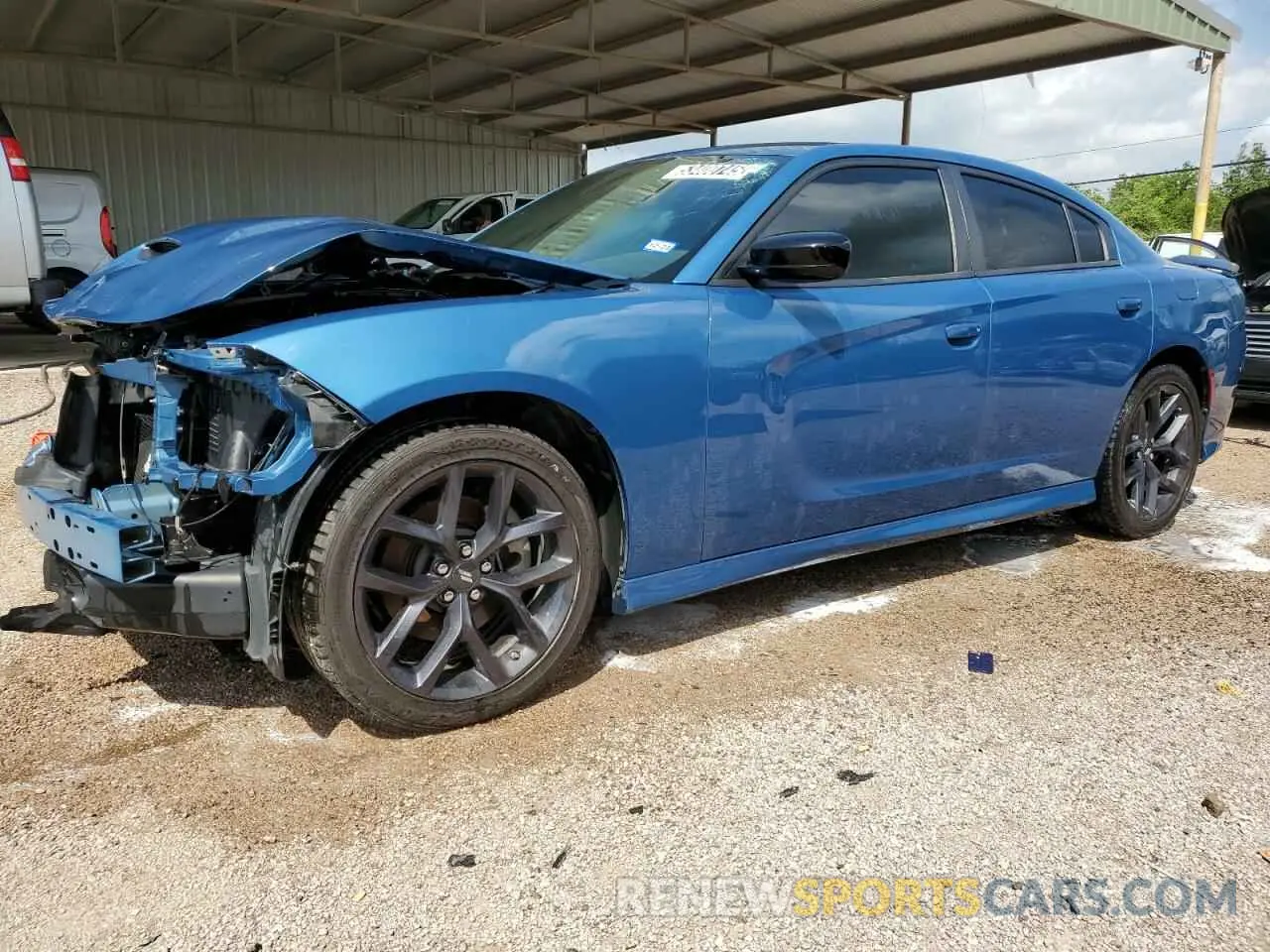 1 Photograph of a damaged car 2C3CDXHG4PH671094 DODGE CHARGER 2023
