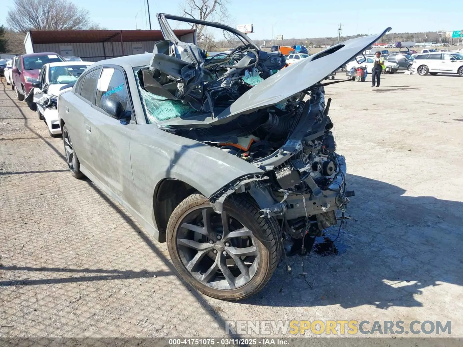 1 Photograph of a damaged car 2C3CDXHG6PH631048 DODGE CHARGER 2023
