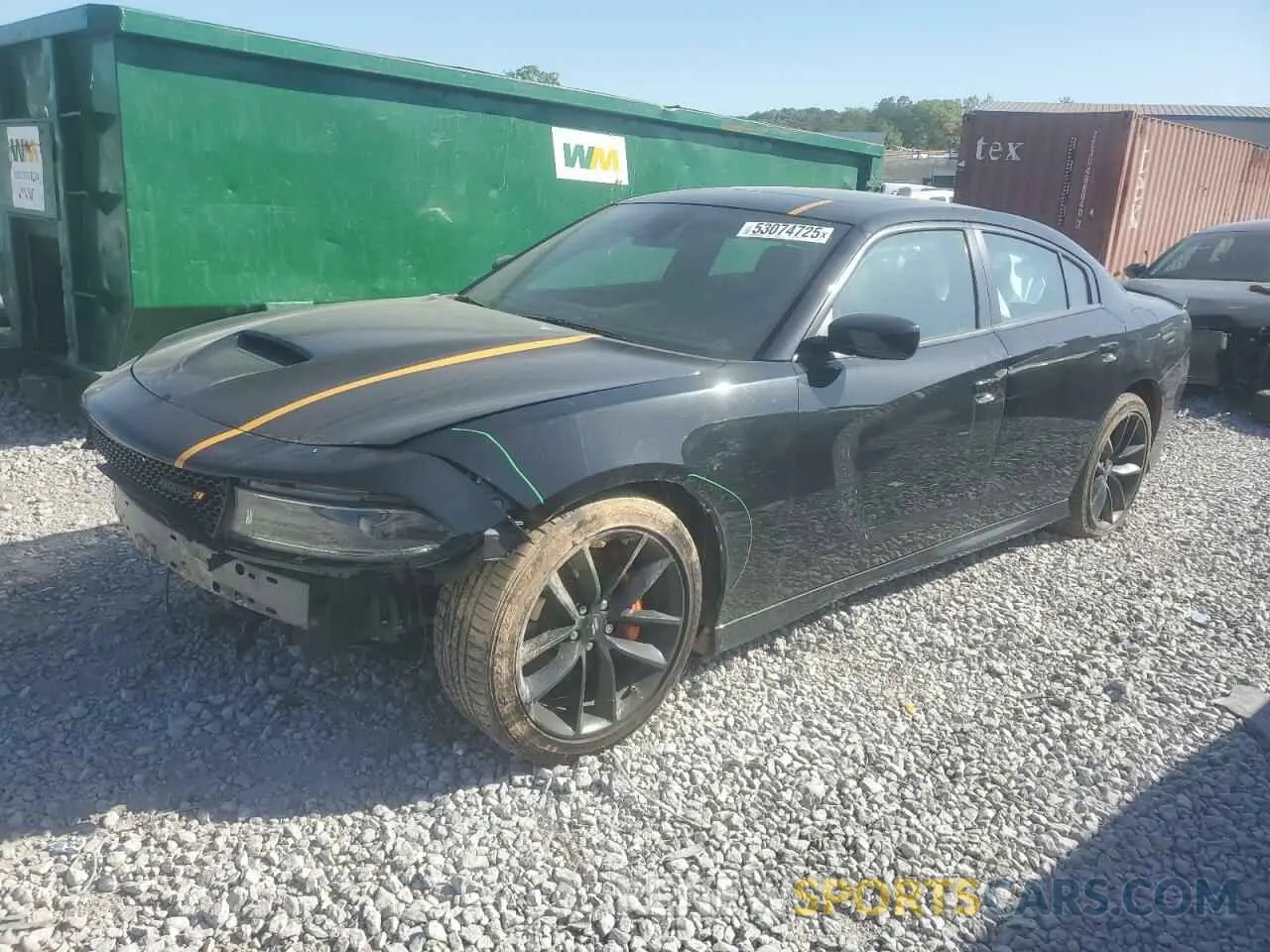 1 Photograph of a damaged car 2C3CDXHG7PH508245 DODGE CHARGER 2023