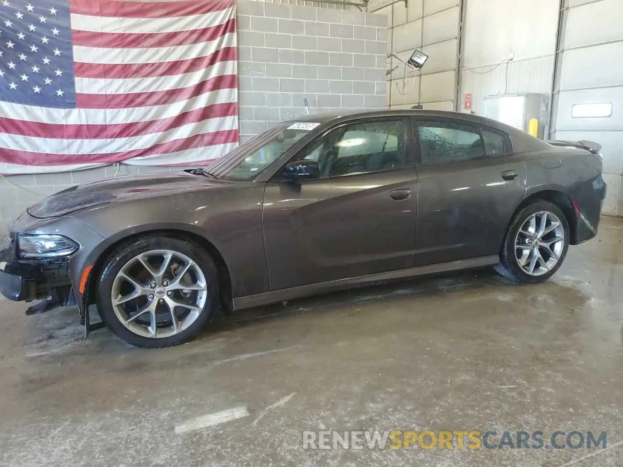 1 Photograph of a damaged car 2C3CDXHG7PH597878 DODGE CHARGER 2023