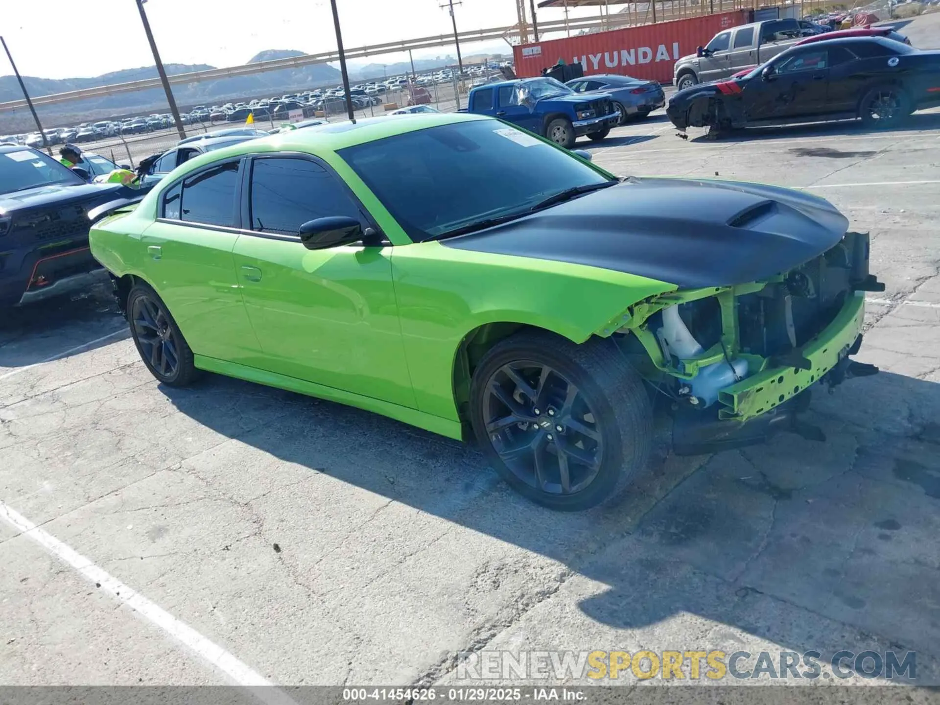 1 Photograph of a damaged car 2C3CDXHG7PH687287 DODGE CHARGER 2023