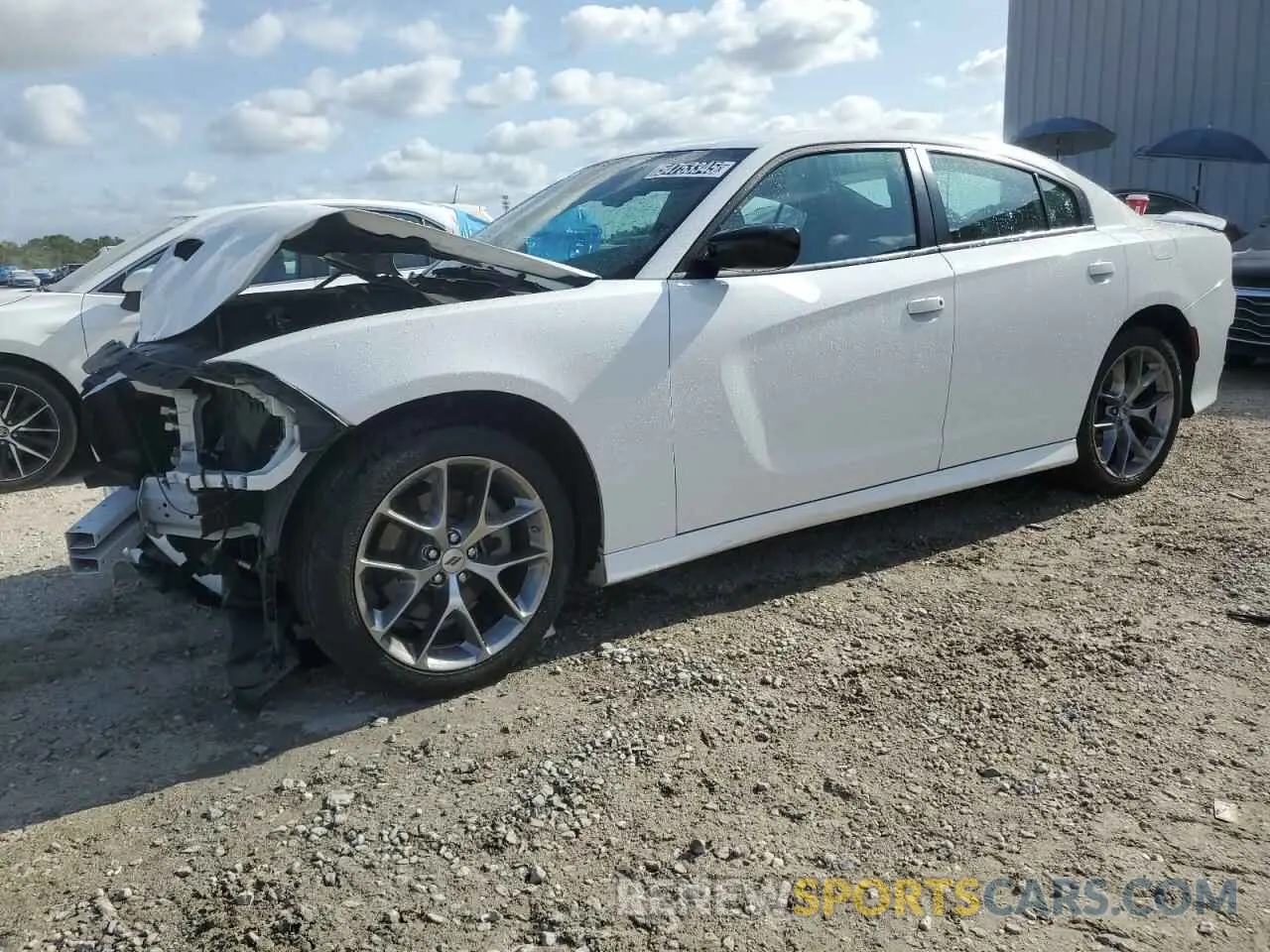 1 Photograph of a damaged car 2C3CDXHG8PH606734 DODGE CHARGER 2023