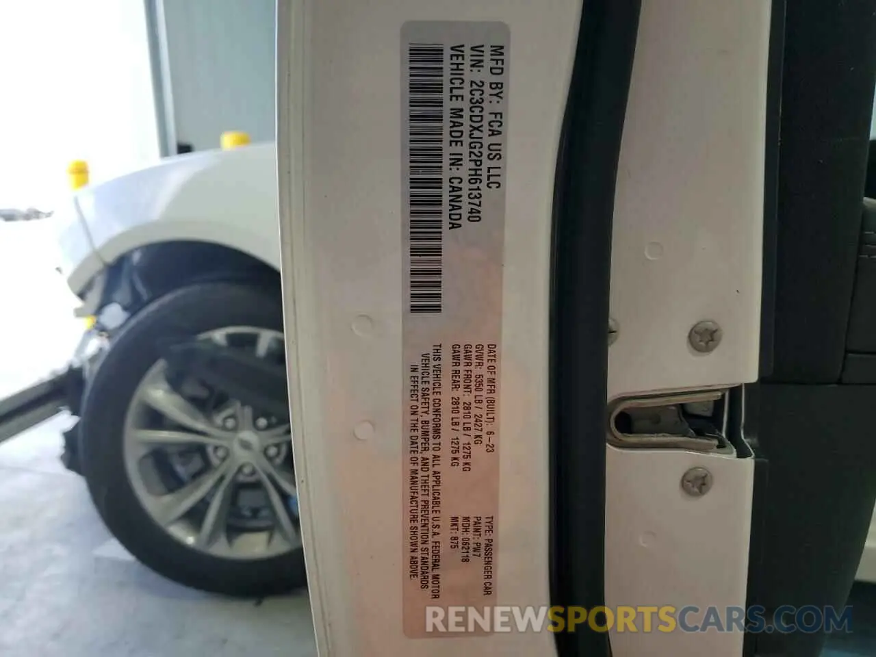 15 Photograph of a damaged car 2C3CDXJG2PH613740 DODGE CHARGER 2023