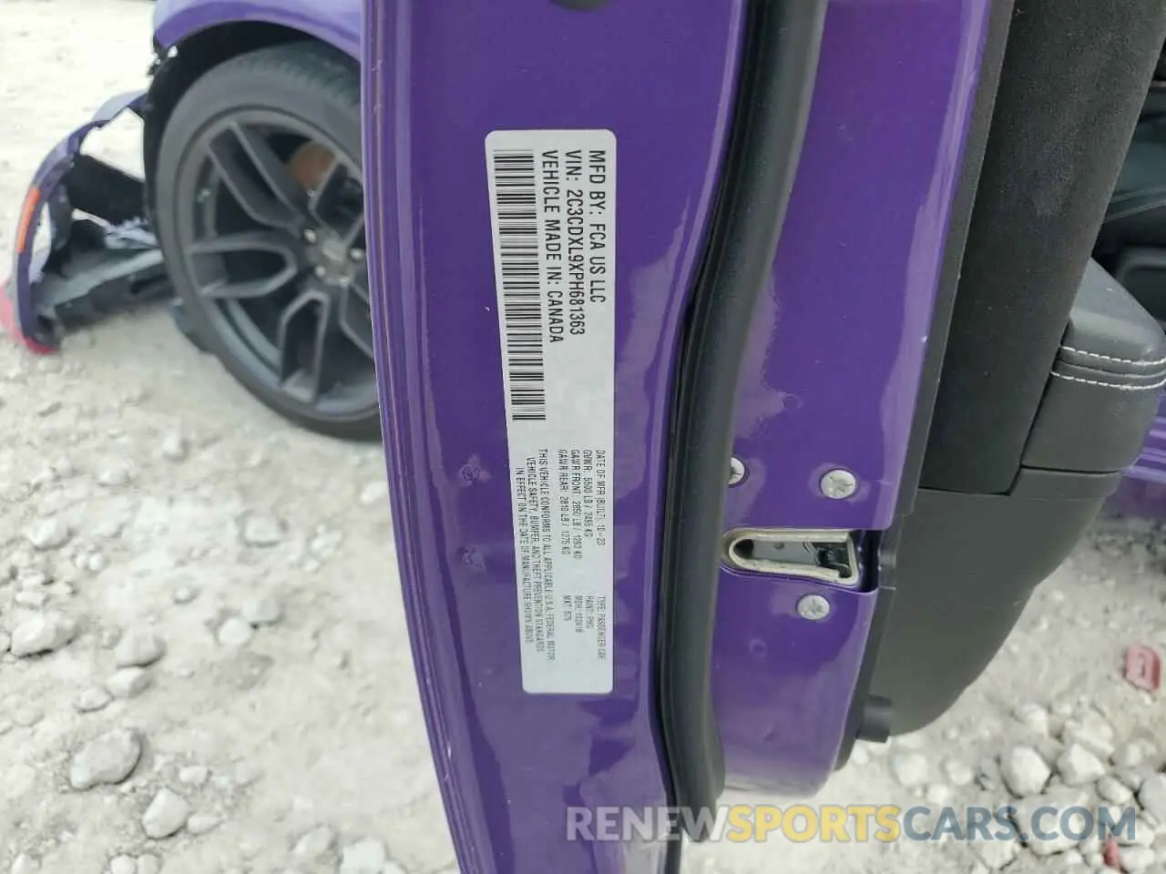 12 Photograph of a damaged car 2C3CDXL9XPH681363 DODGE CHARGER 2023