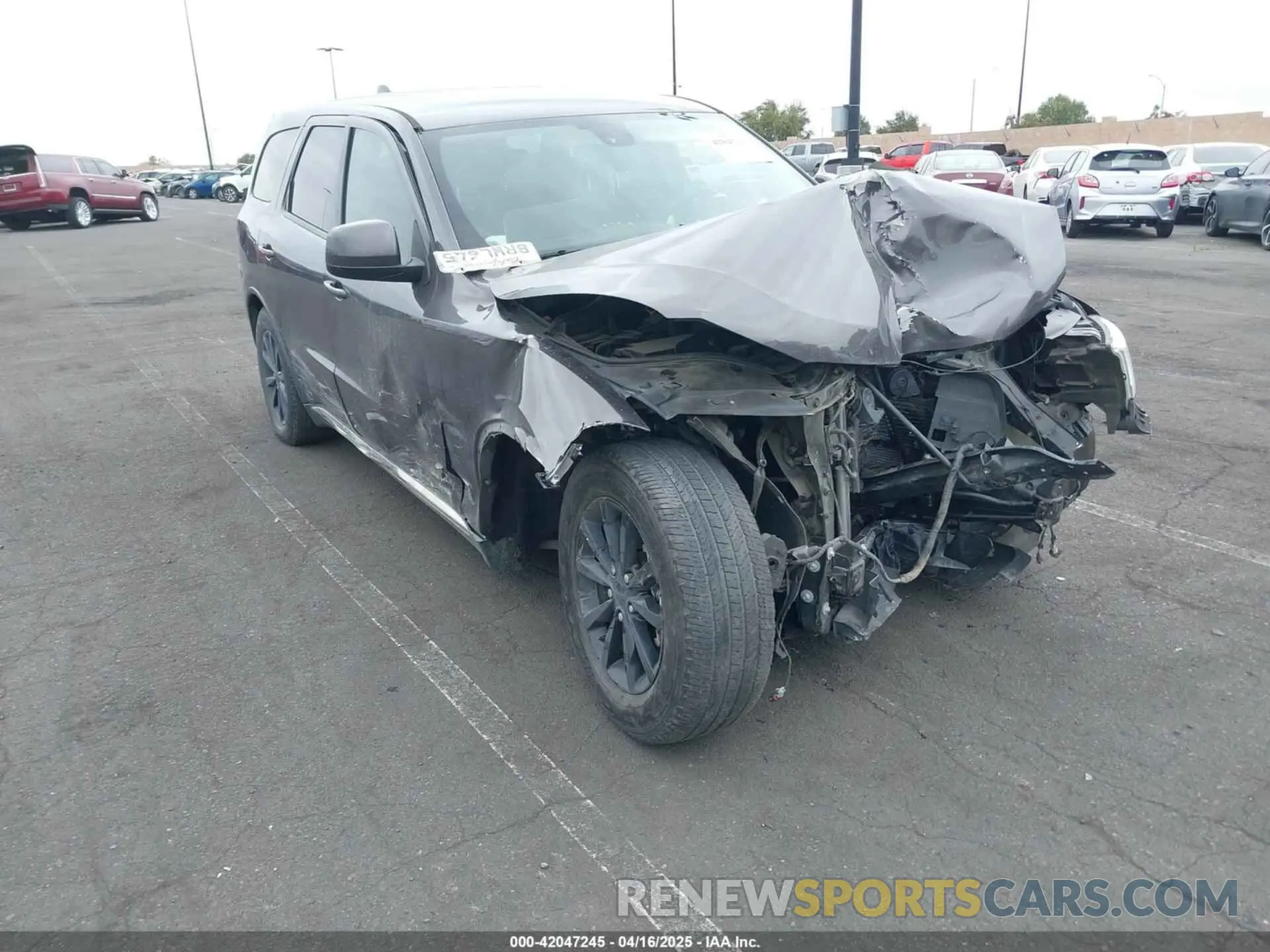 1 Photograph of a damaged car 1C4RDHAG0KC575352 DODGE DURANGO 2019