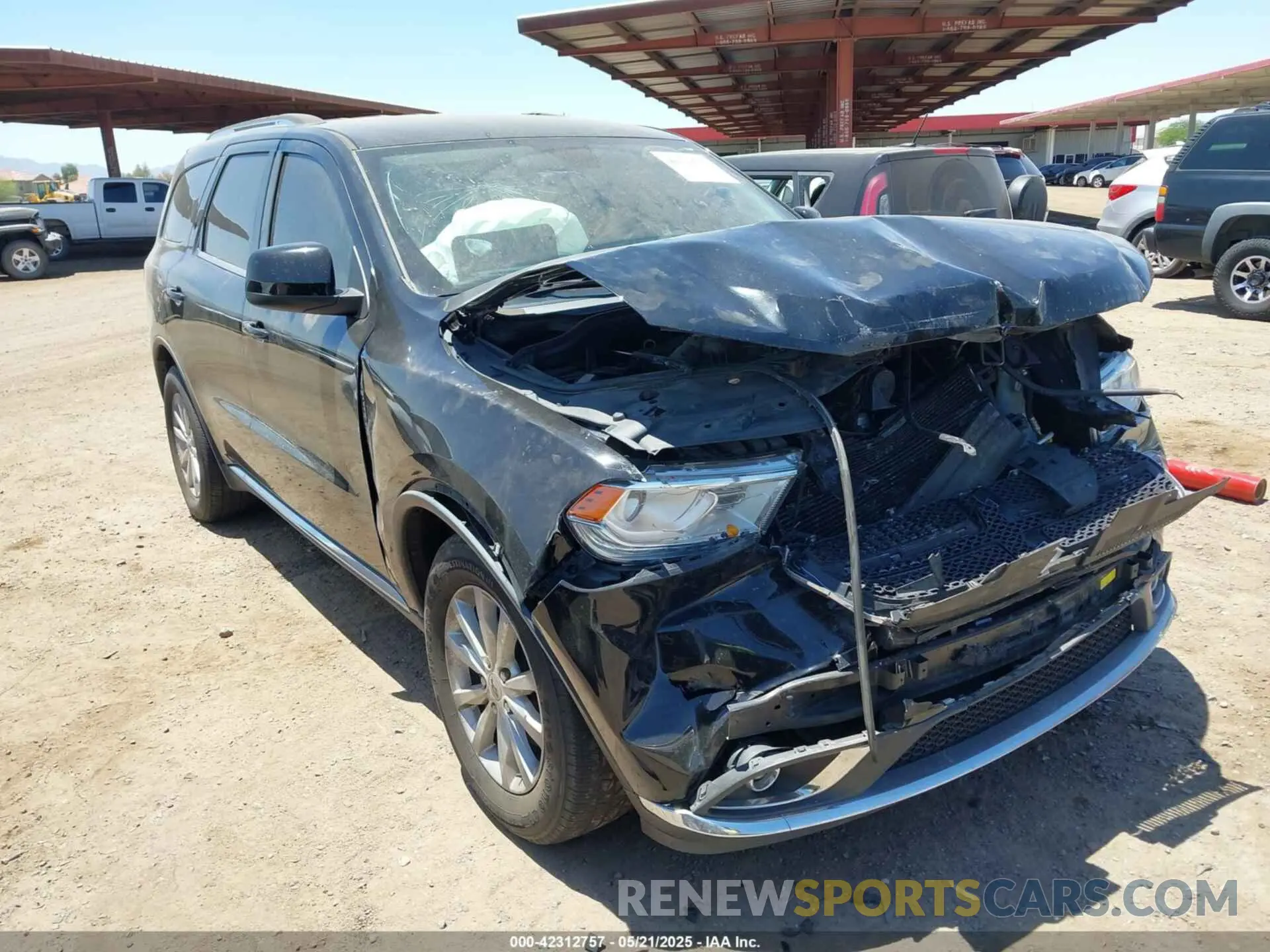 1 Photograph of a damaged car 1C4RDHAG8KC684576 DODGE DURANGO 2019