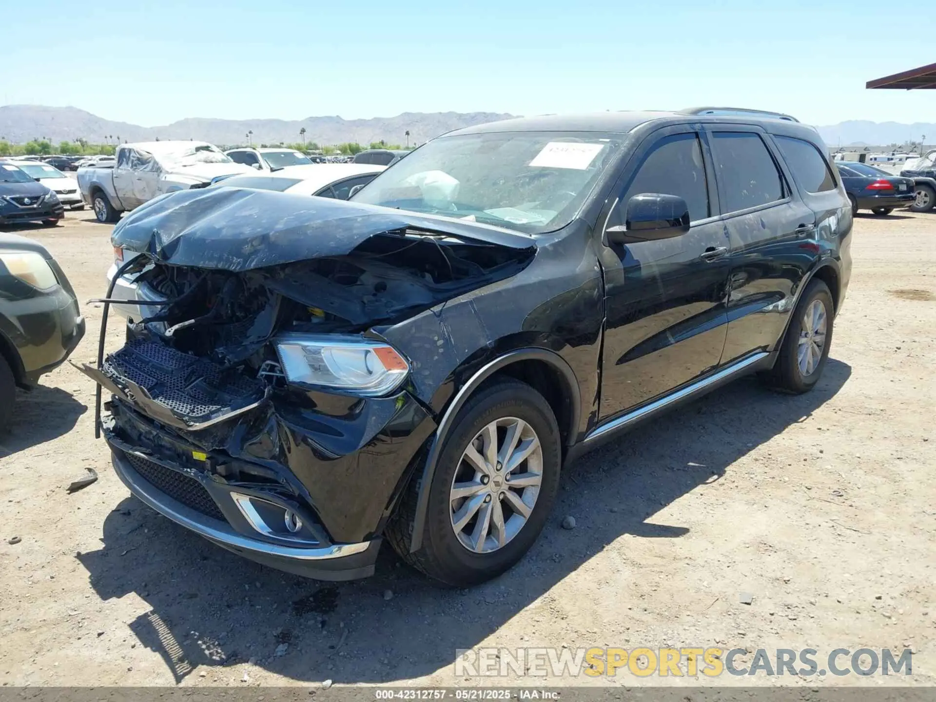 2 Photograph of a damaged car 1C4RDHAG8KC684576 DODGE DURANGO 2019
