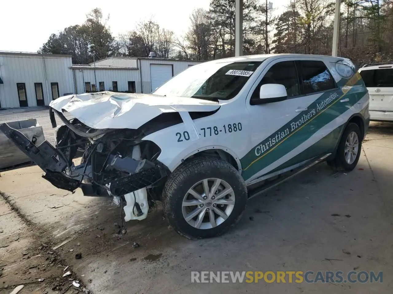 1 Photograph of a damaged car 1C4RDHAGXKC711115 DODGE DURANGO 2019