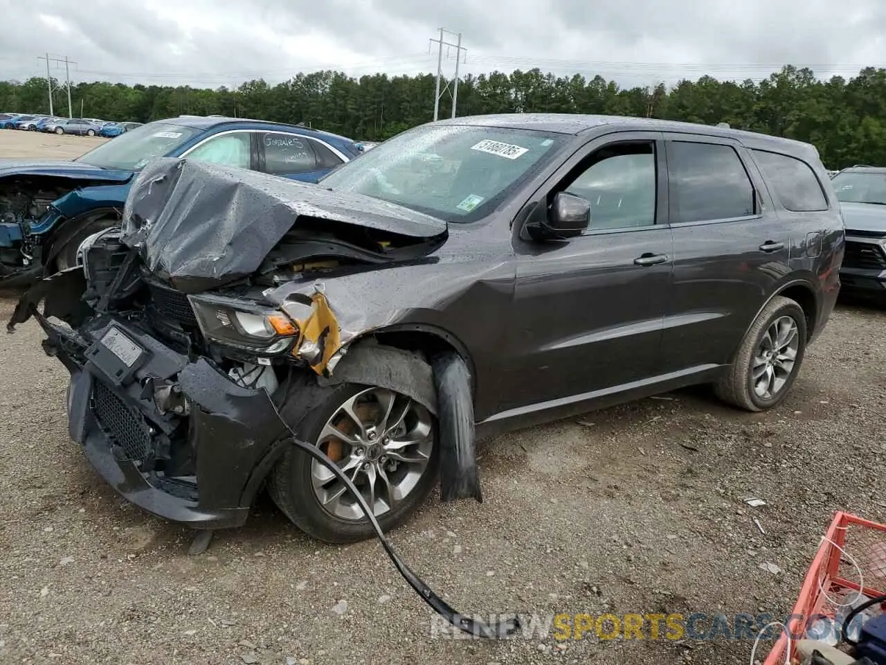 1 Photograph of a damaged car 1C4RDHDG0KC803197 DODGE DURANGO 2019
