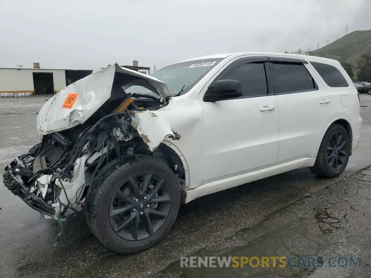 1 Photograph of a damaged car 1C4RDHDG4KC827230 DODGE DURANGO 2019