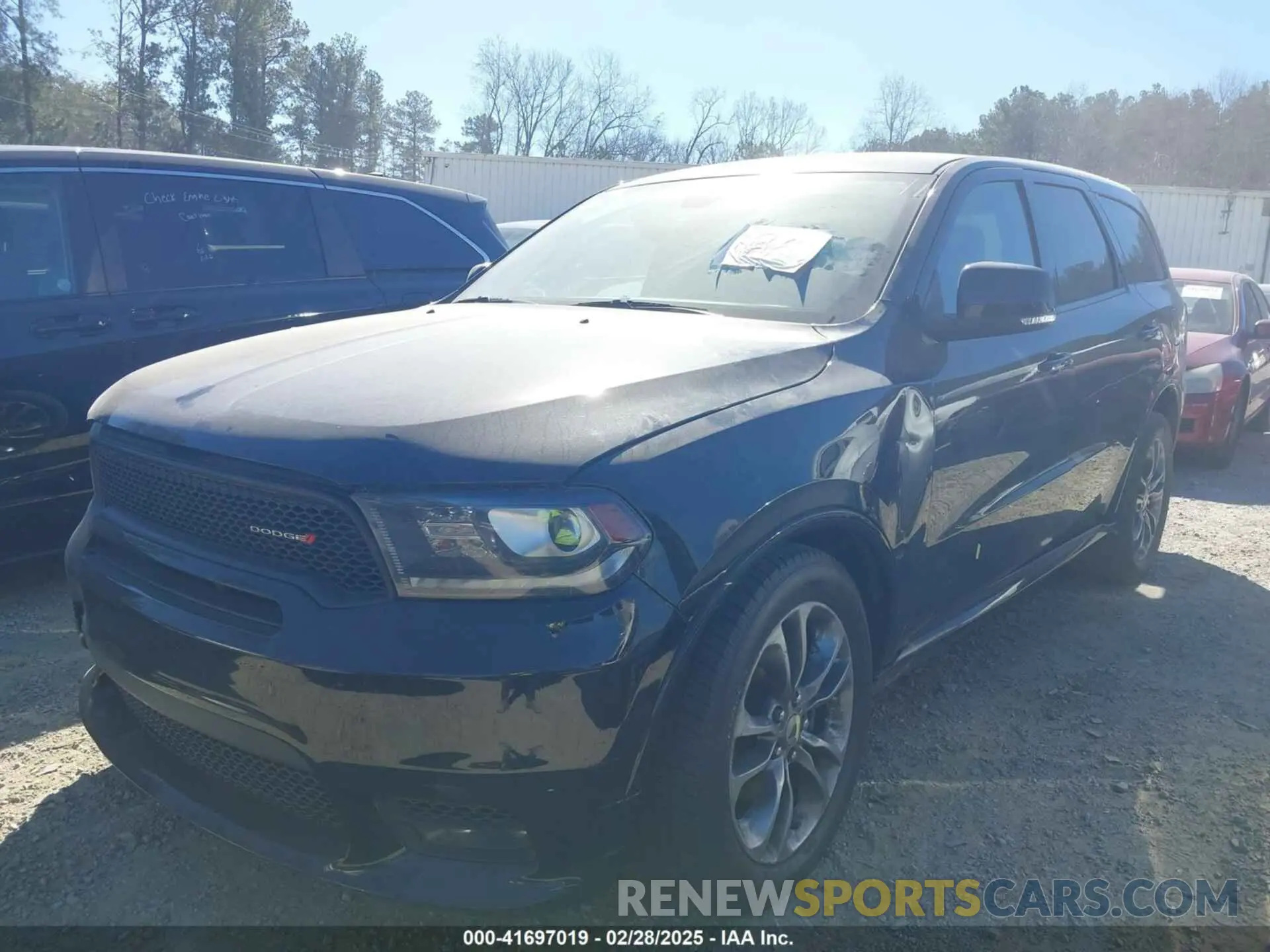 2 Photograph of a damaged car 1C4RDHDG5KC721398 DODGE DURANGO 2019