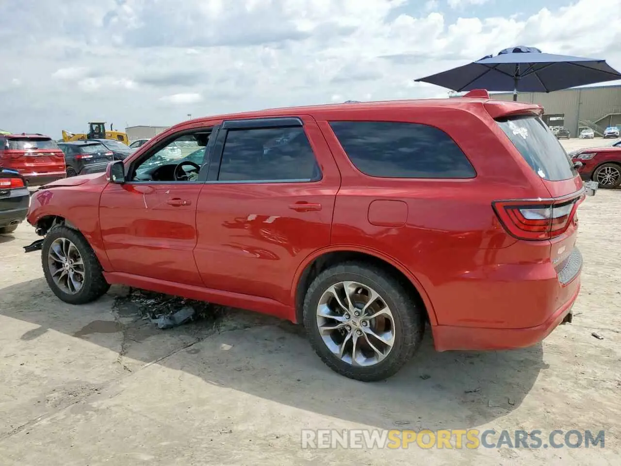 2 Photograph of a damaged car 1C4RDHDG8KC650407 DODGE DURANGO 2019