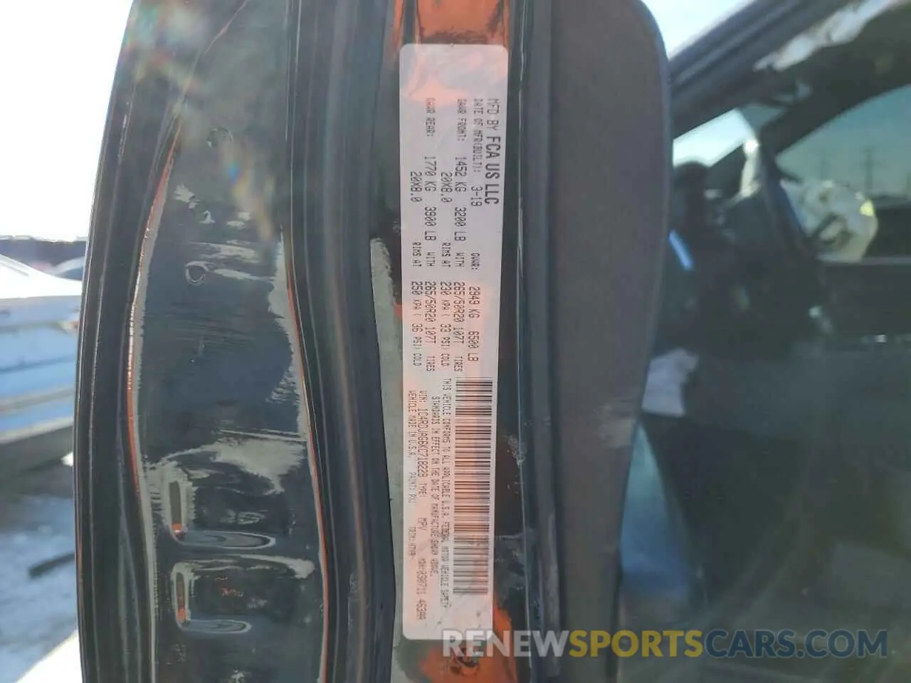 12 Photograph of a damaged car 1C4RDJAG6KC718229 DODGE DURANGO 2019